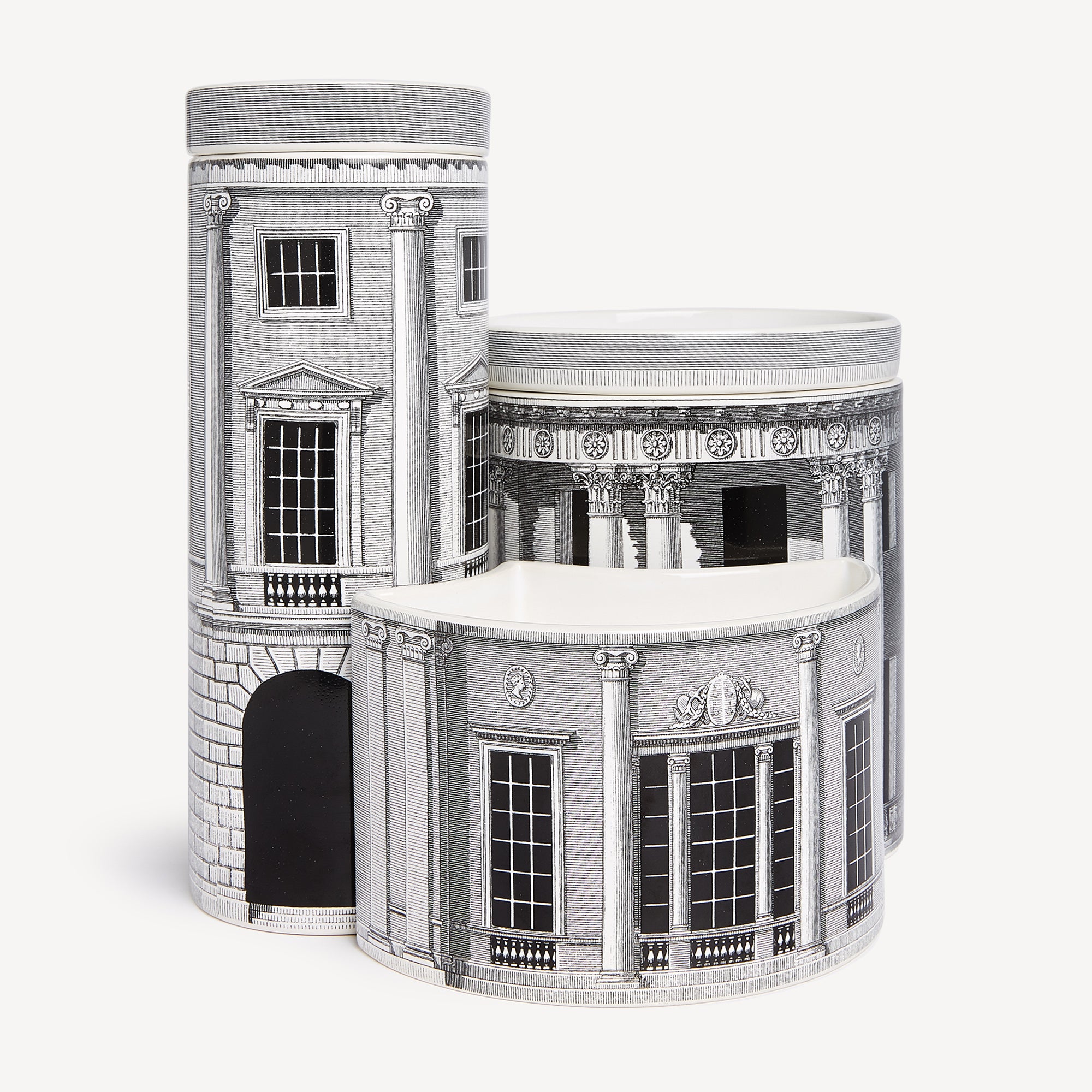 Three Scented Candles Set Architettura | Fornasetti® – Fornasetti