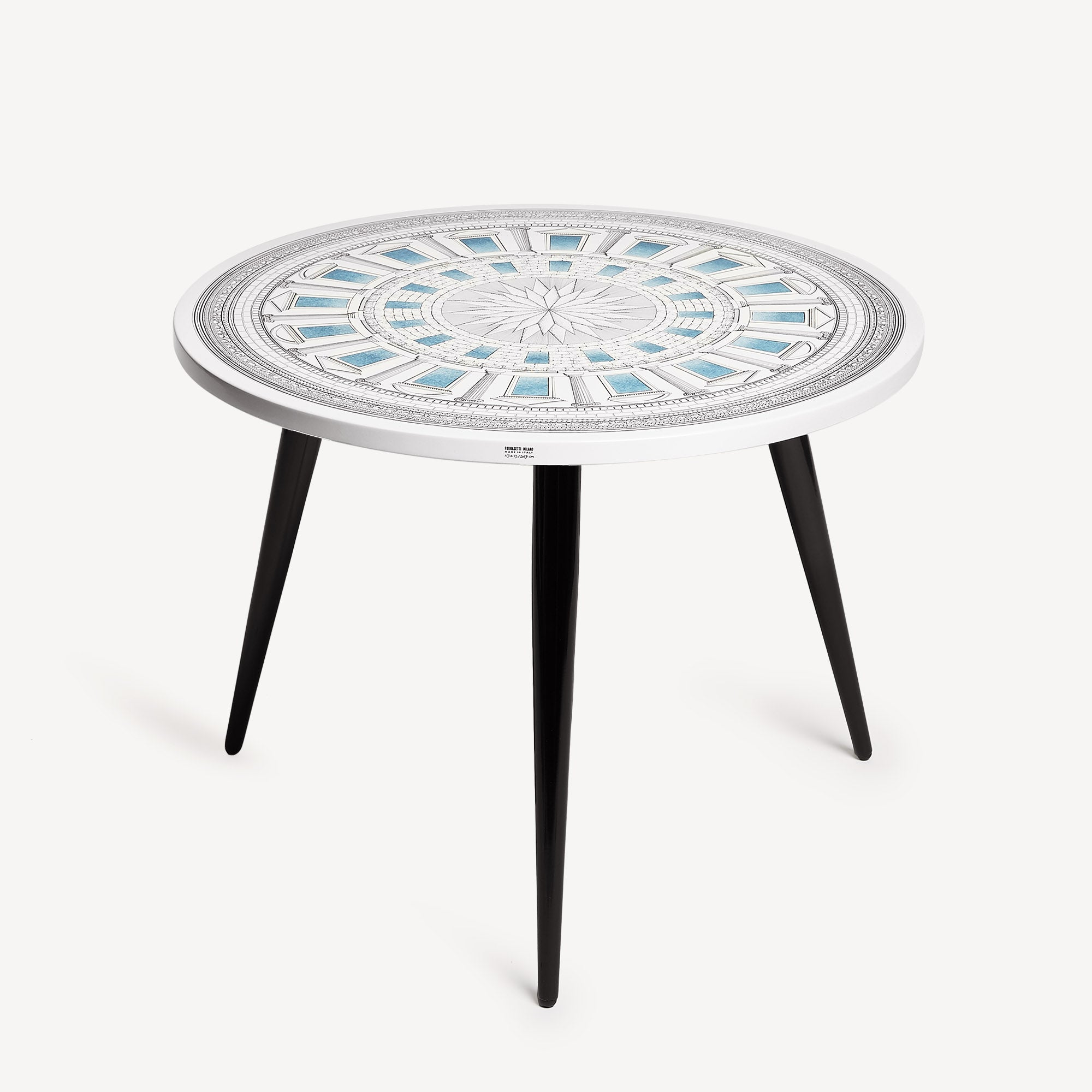 Table top Cortile celeste in White/Black/Blue | Fornasetti