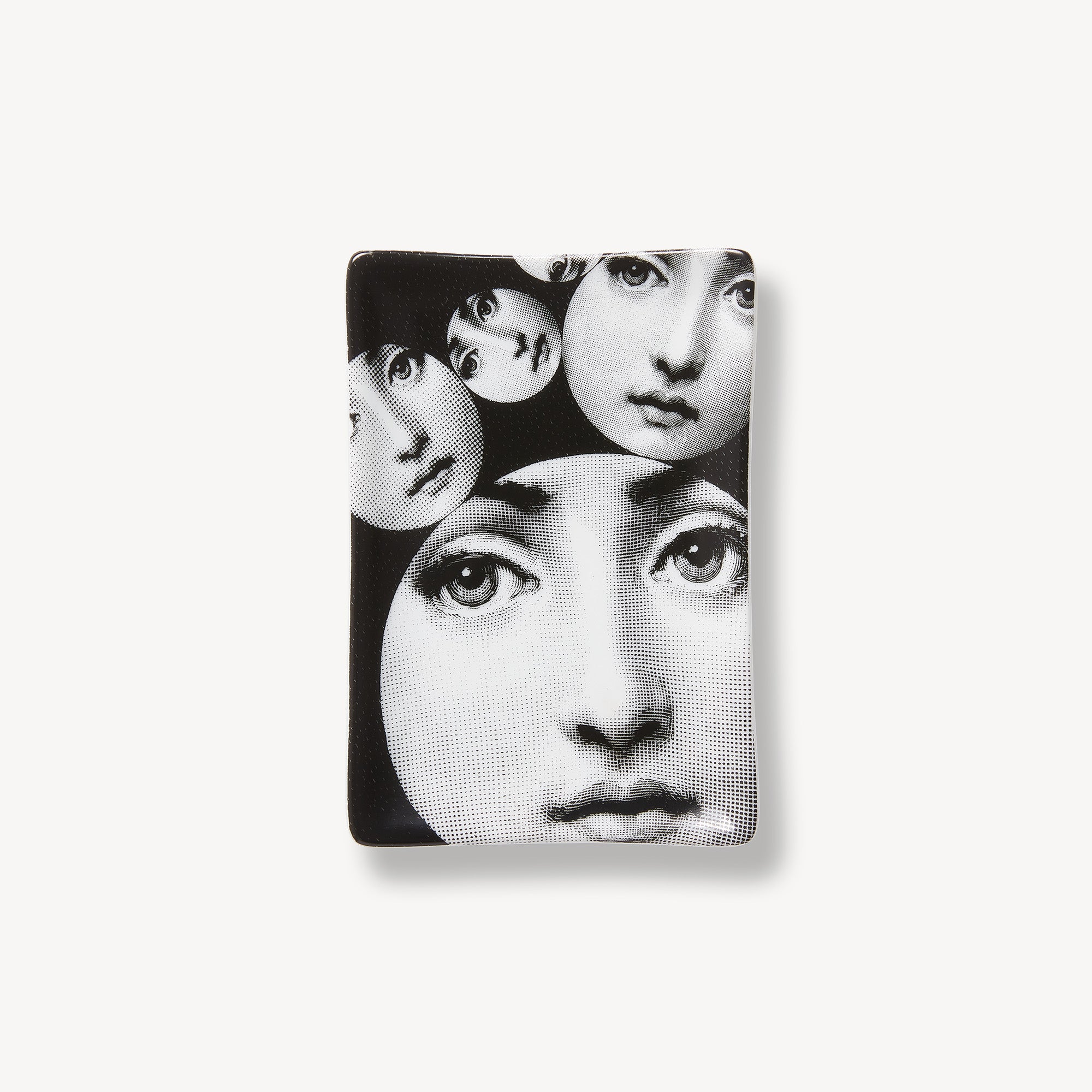 Rectangular ashtray Tema e Variazioni n.242 in White/Black