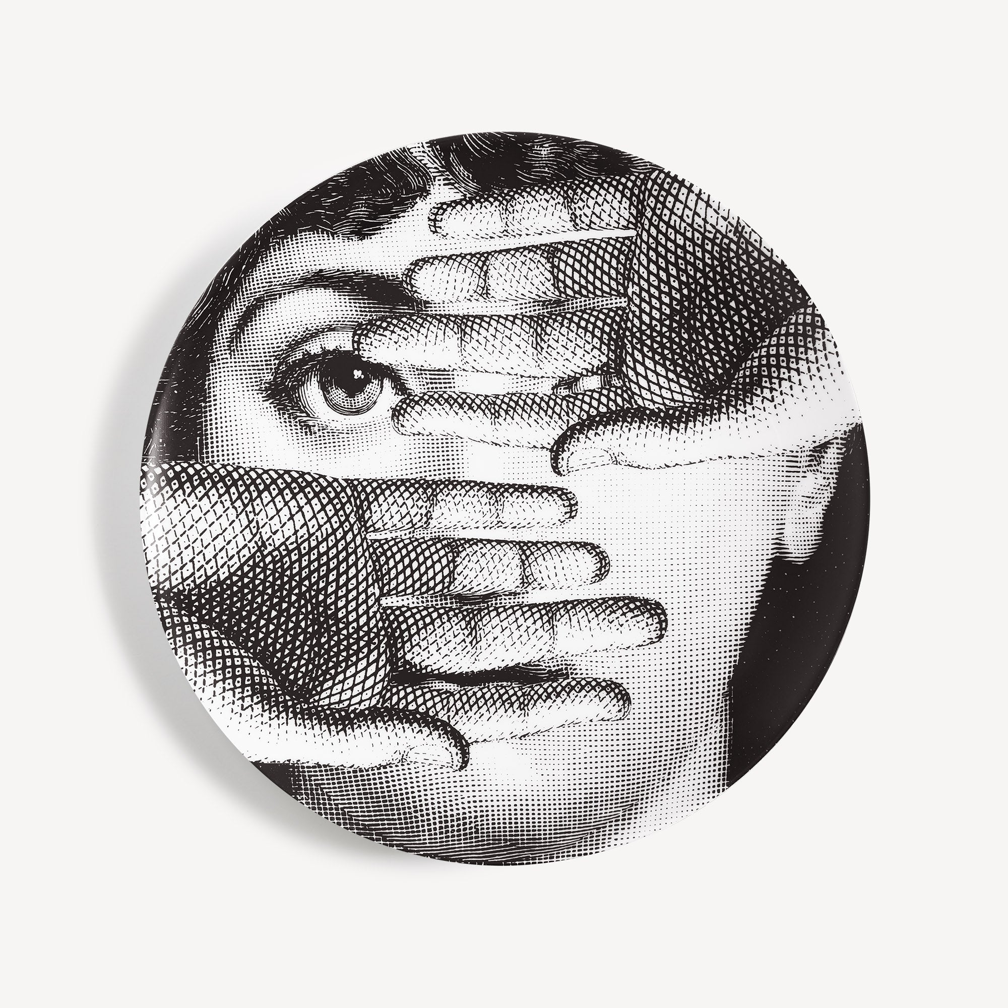 Wall plate Tema e Variazioni n.154 in White/Black | Fornasetti