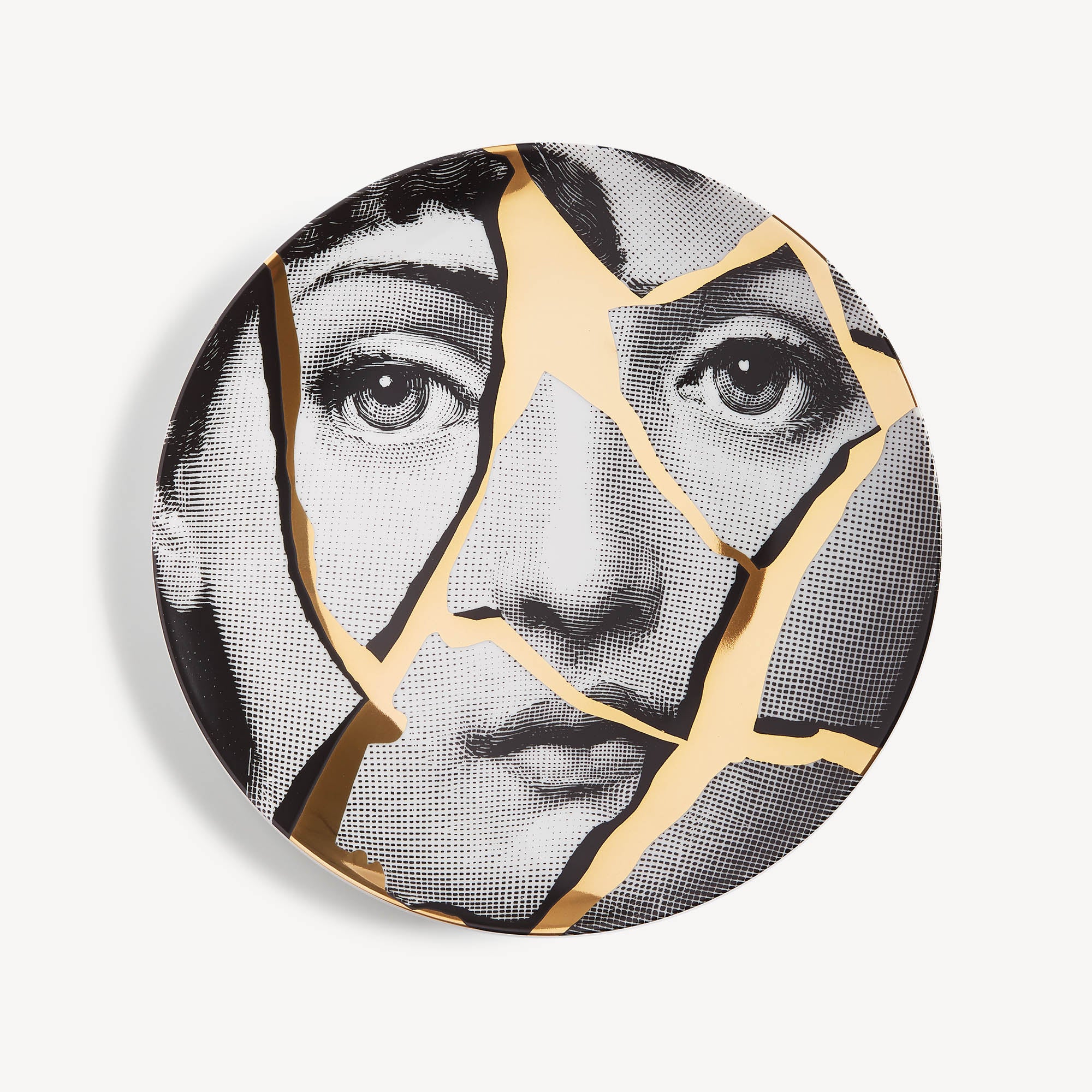 FORNASETTI Tema e Variazioni n.265 プレート Wall plate Tema e Variazioni n.2 in White/Black/Gold | Fornasetti