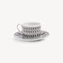 FORNASETTI Tea cup Architettura White/Black P39X441FOR21BIA