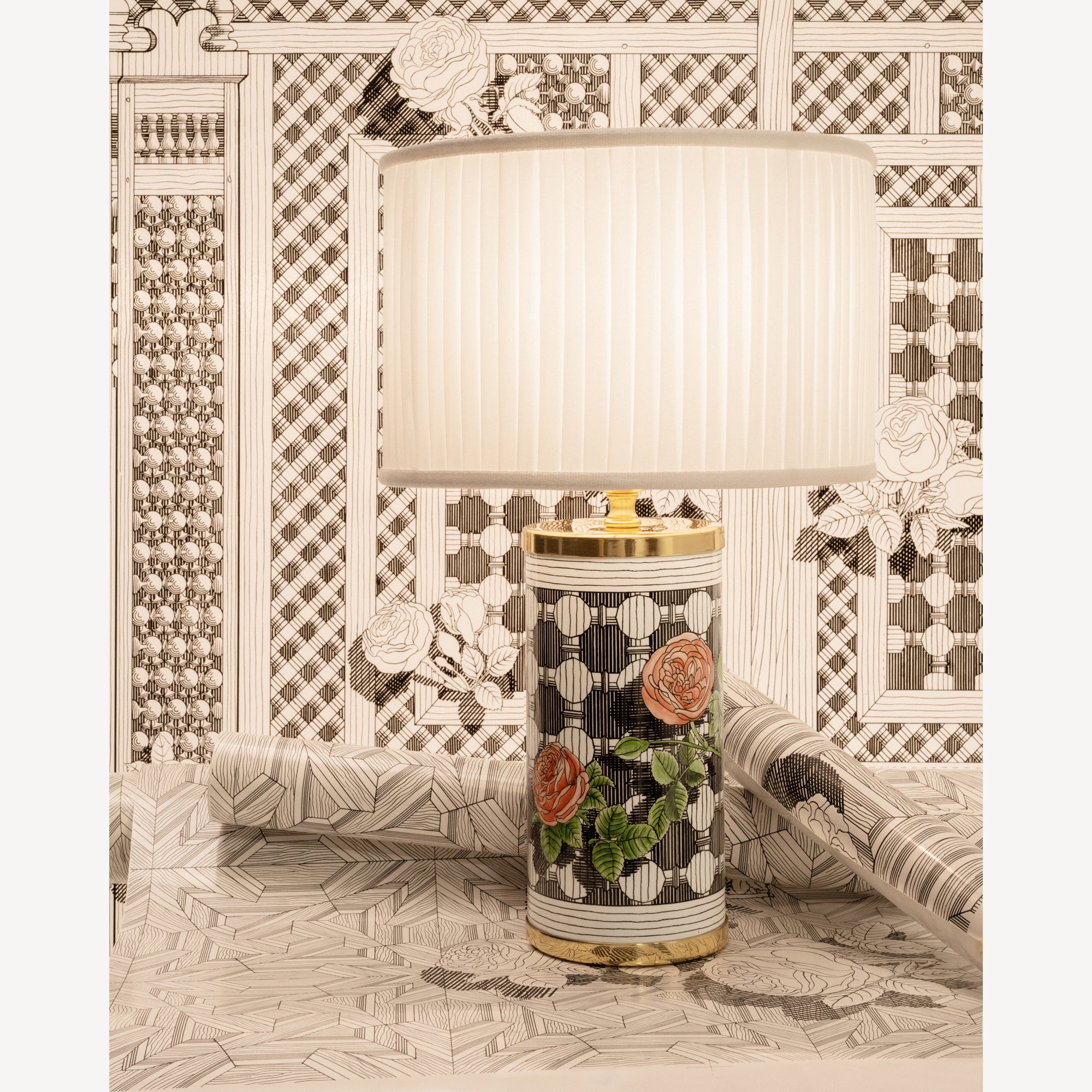 Lampada piccola Musciarabia con rose