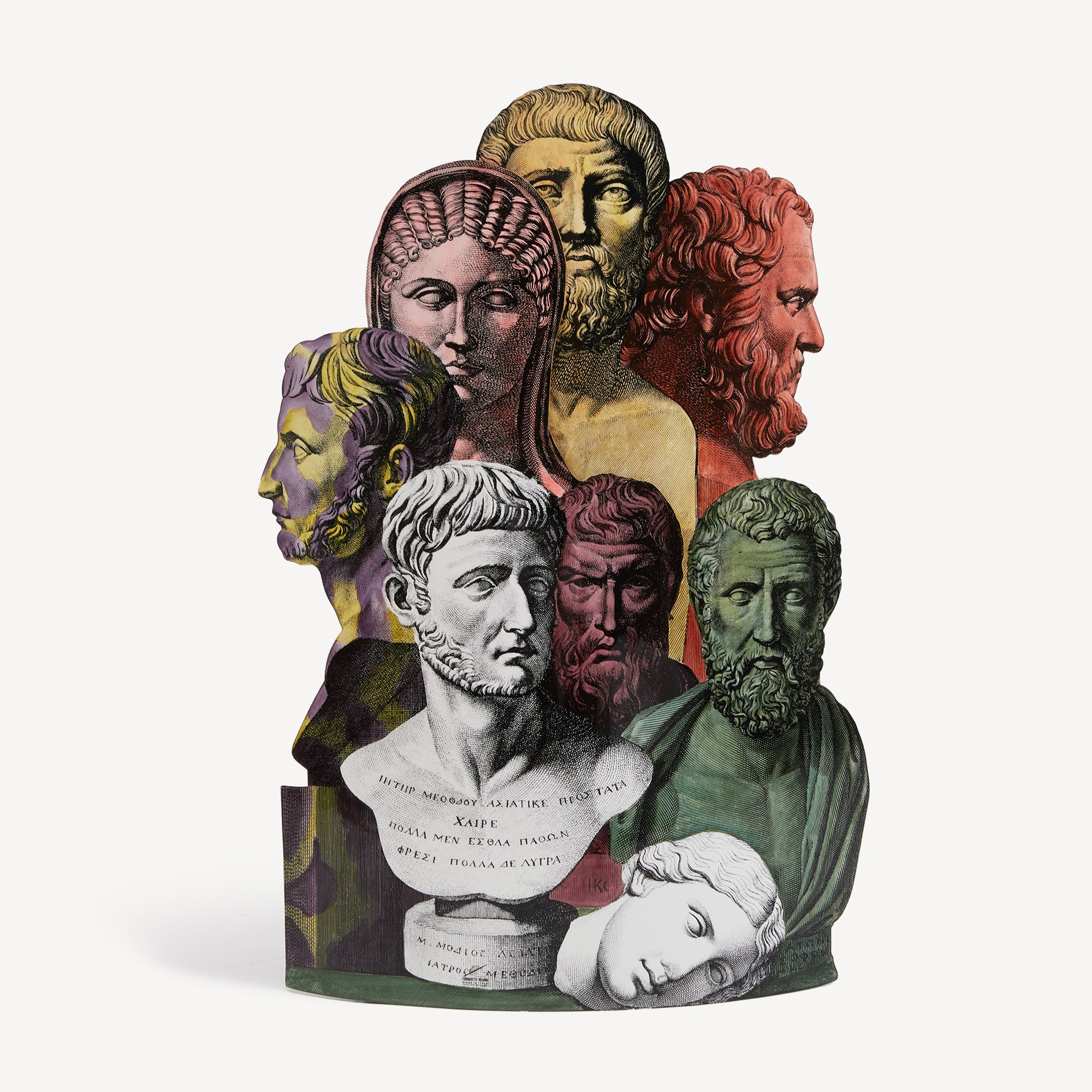 Portaombrelli Trompe l'oeil Teste Antiche