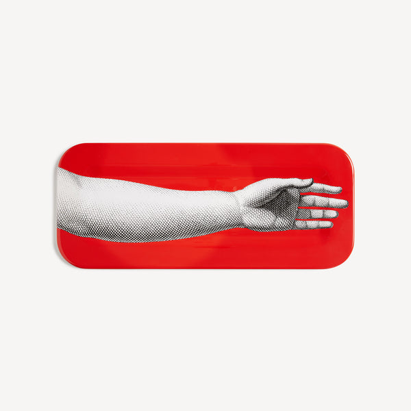 Tray Mano in White/Black/Red | Fornasetti® – Fornasetti Store