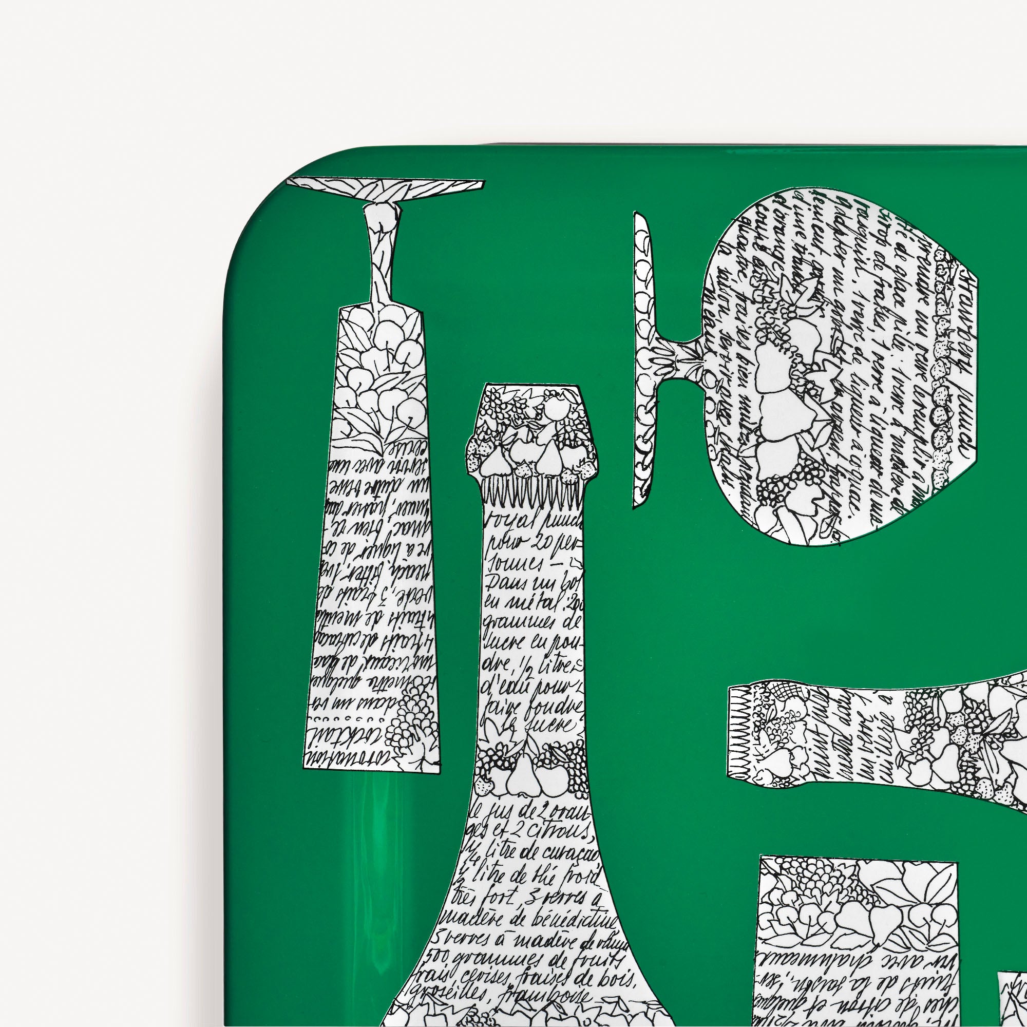 Vassoio rettangolare Bottiglie Cocktail