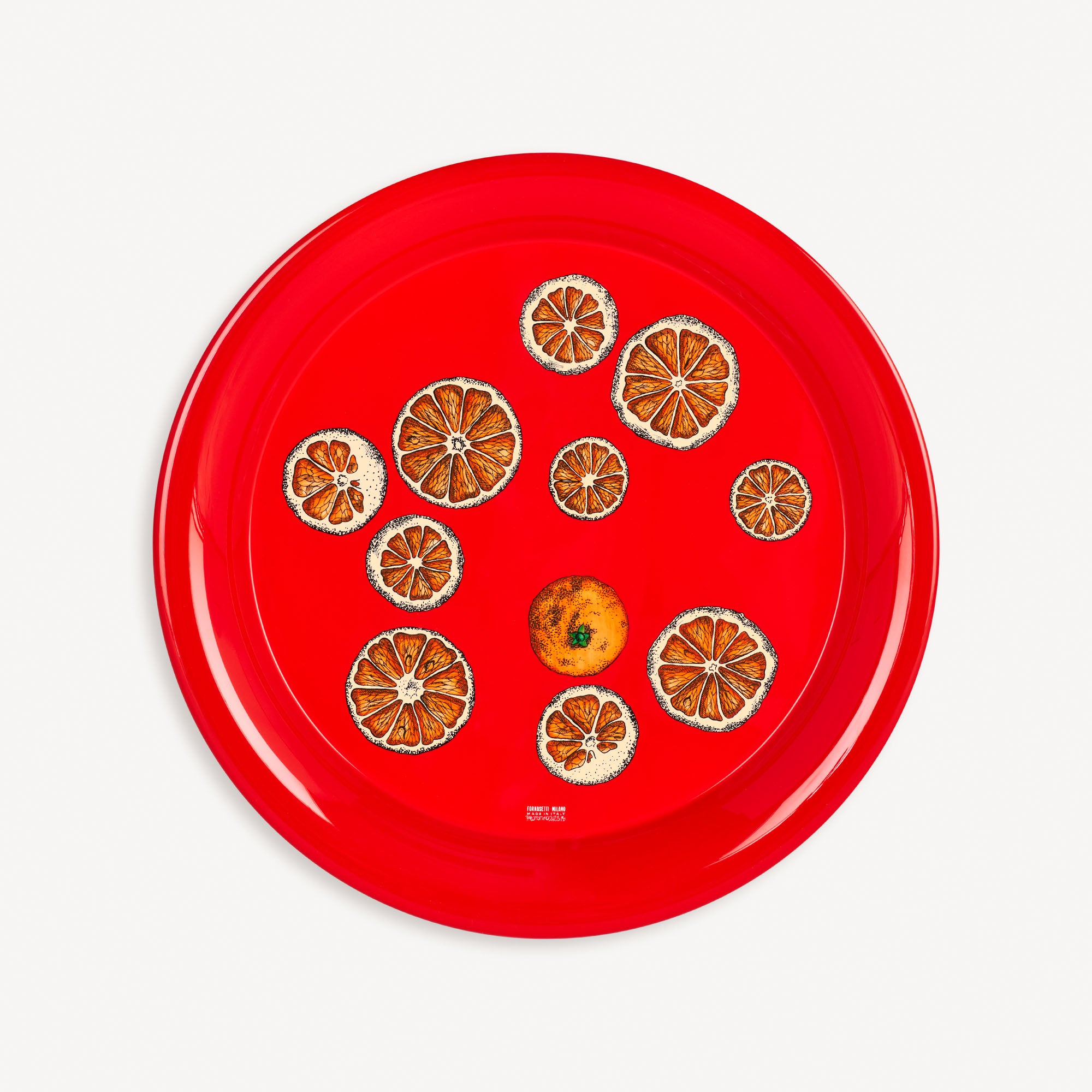 Round tray Fette d'arancia