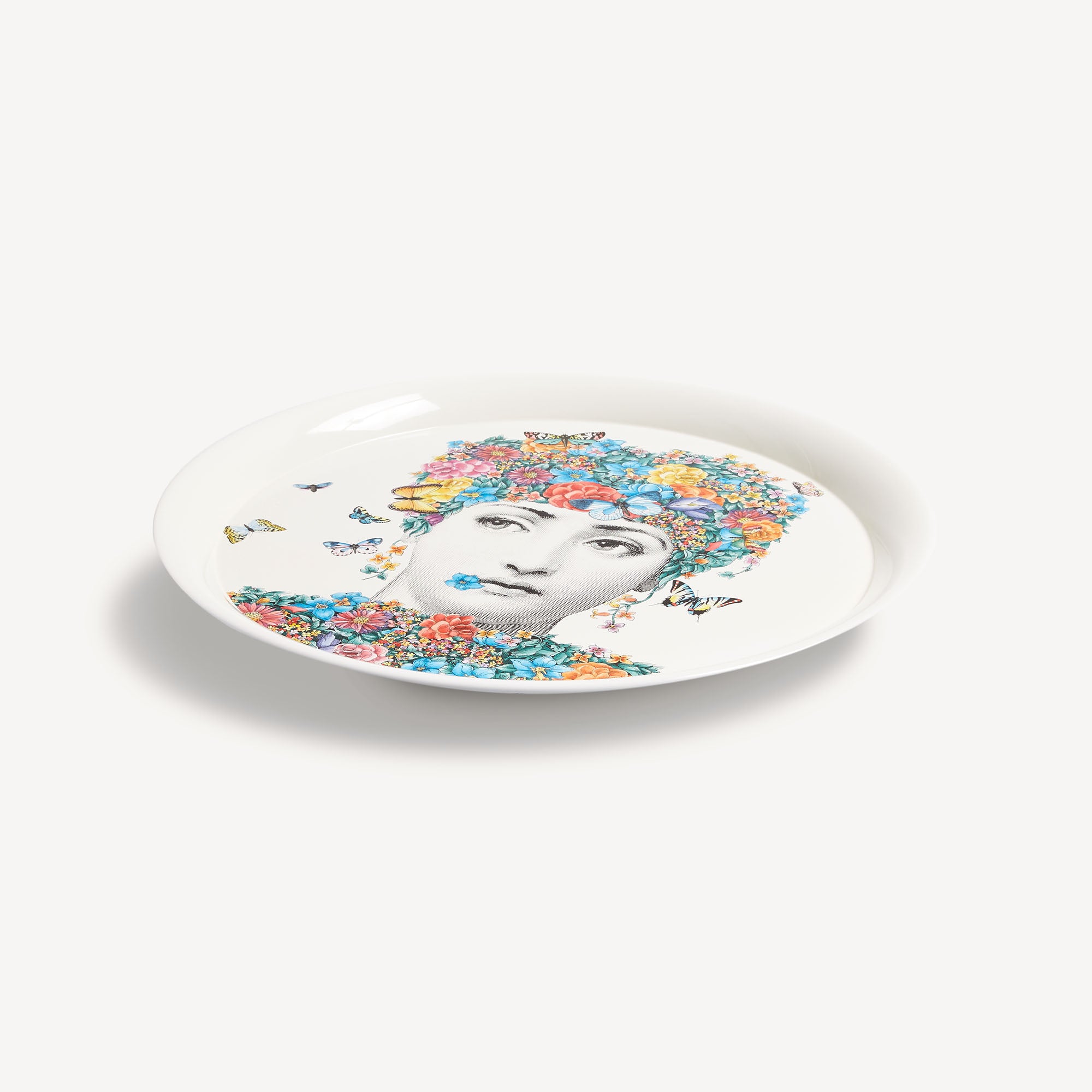 Fornasetti（フォルナセッティ）小皿 トレイ プレート Tray Fior di Lina in Multicolour | Fornasetti® – Fornasetti Store