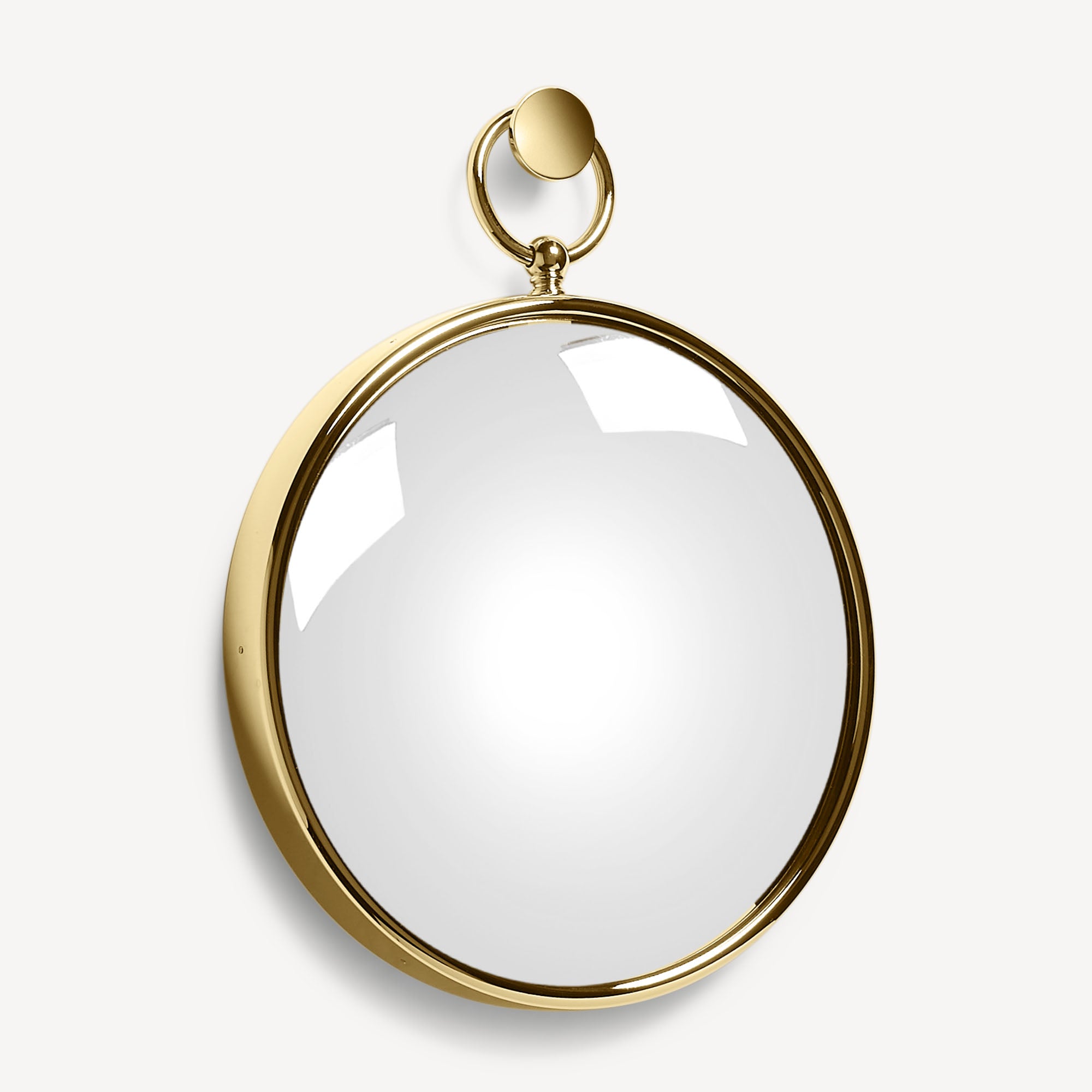 Magic convex mirror with ring