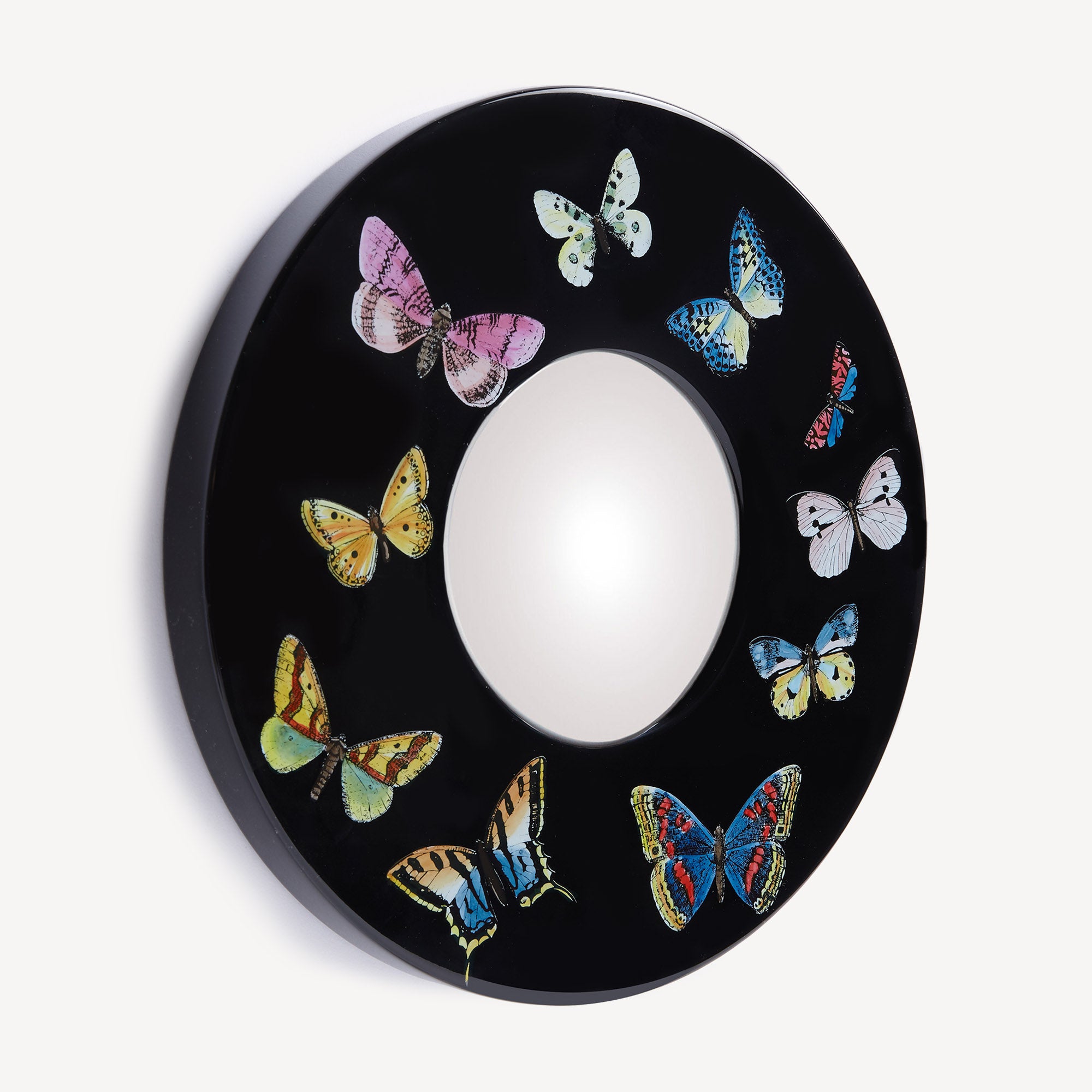 Cornice con specchio bombato Farfalle 