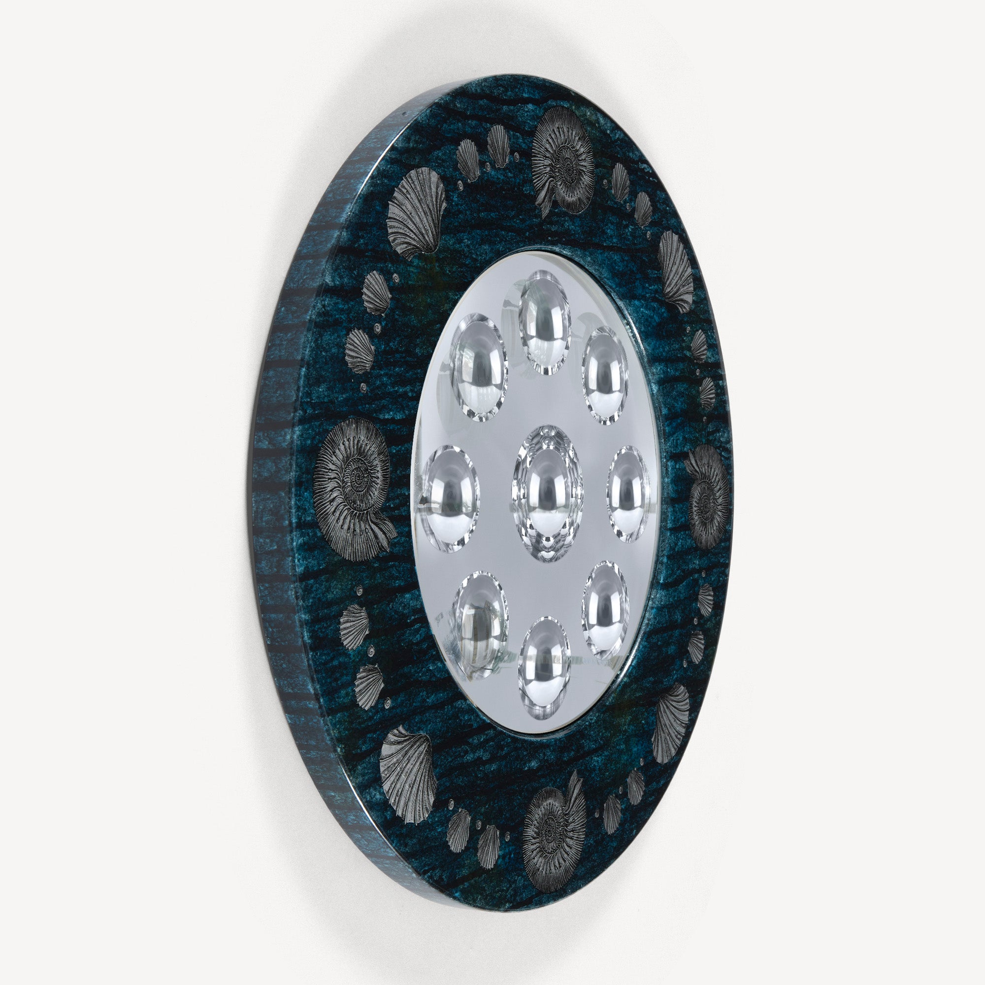 Frame with bubbles mirror Giro di conchiglie