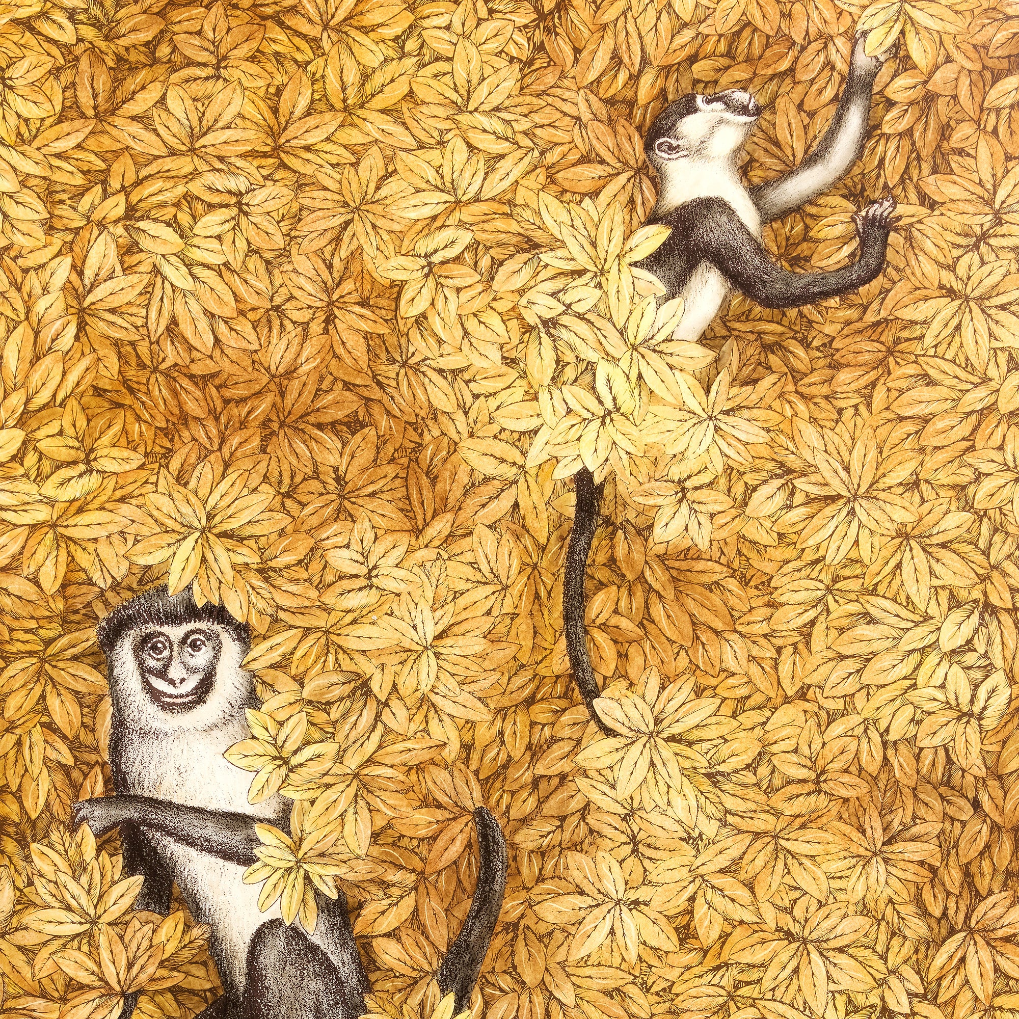 Pannello decorativo Scimmie e Foglie