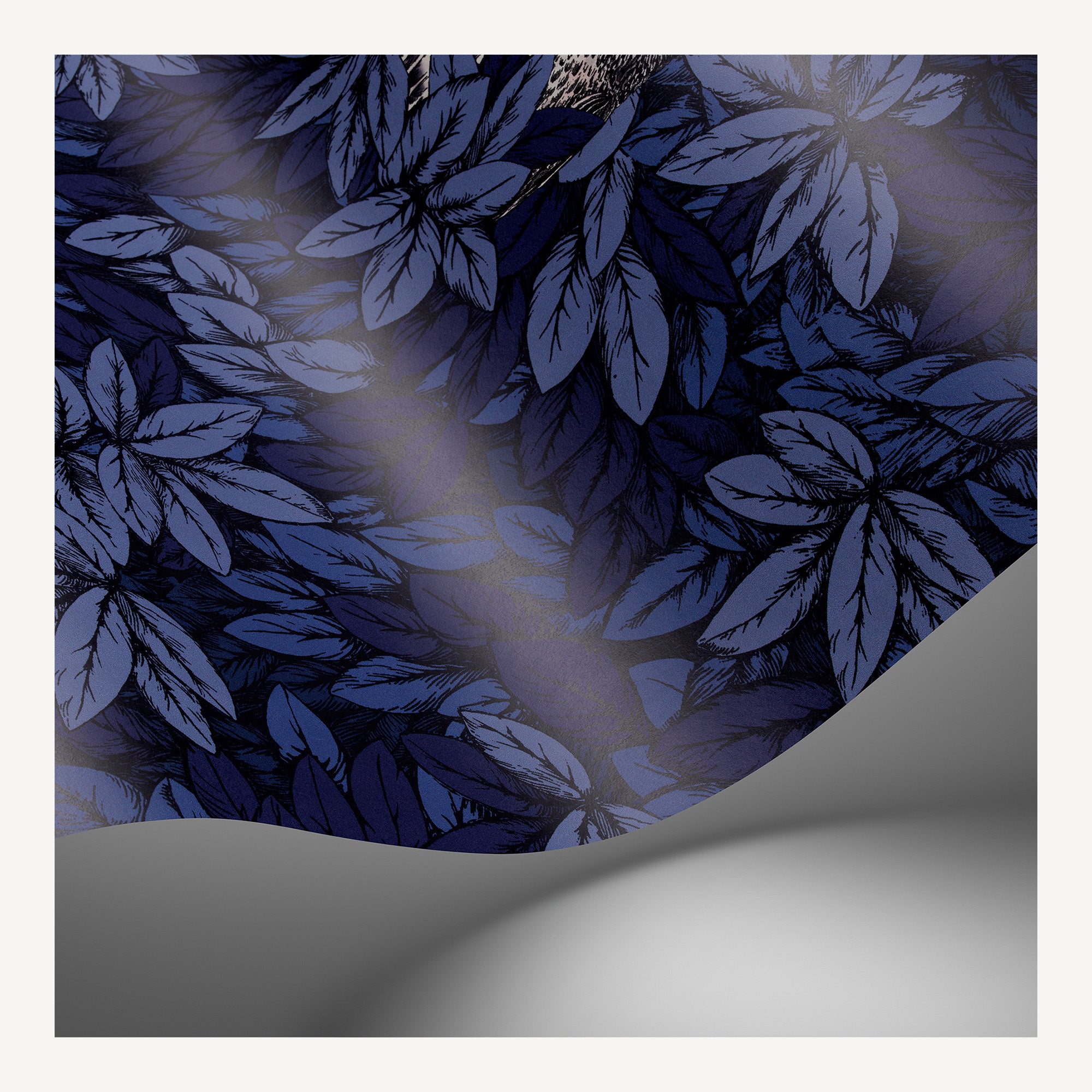 Wallpaper Foglie e Civette