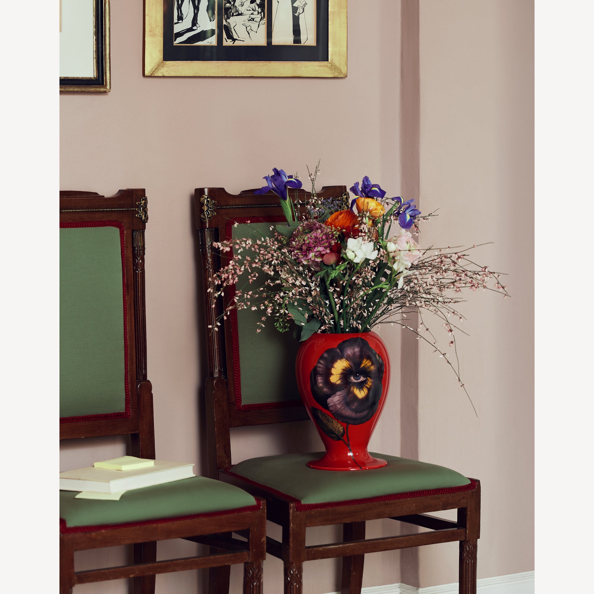 Vase Pensee in Multicolour | Fornasetti® – Fornasetti Store