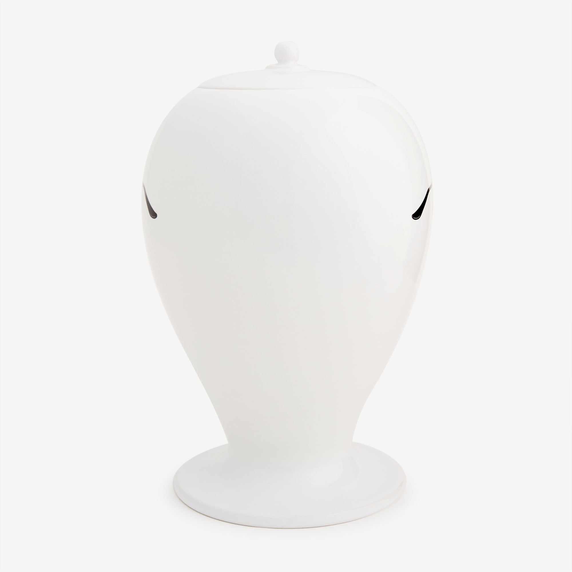 Vase Paris Tour in White/Black/Platinum | Fornasetti® – Fornasetti