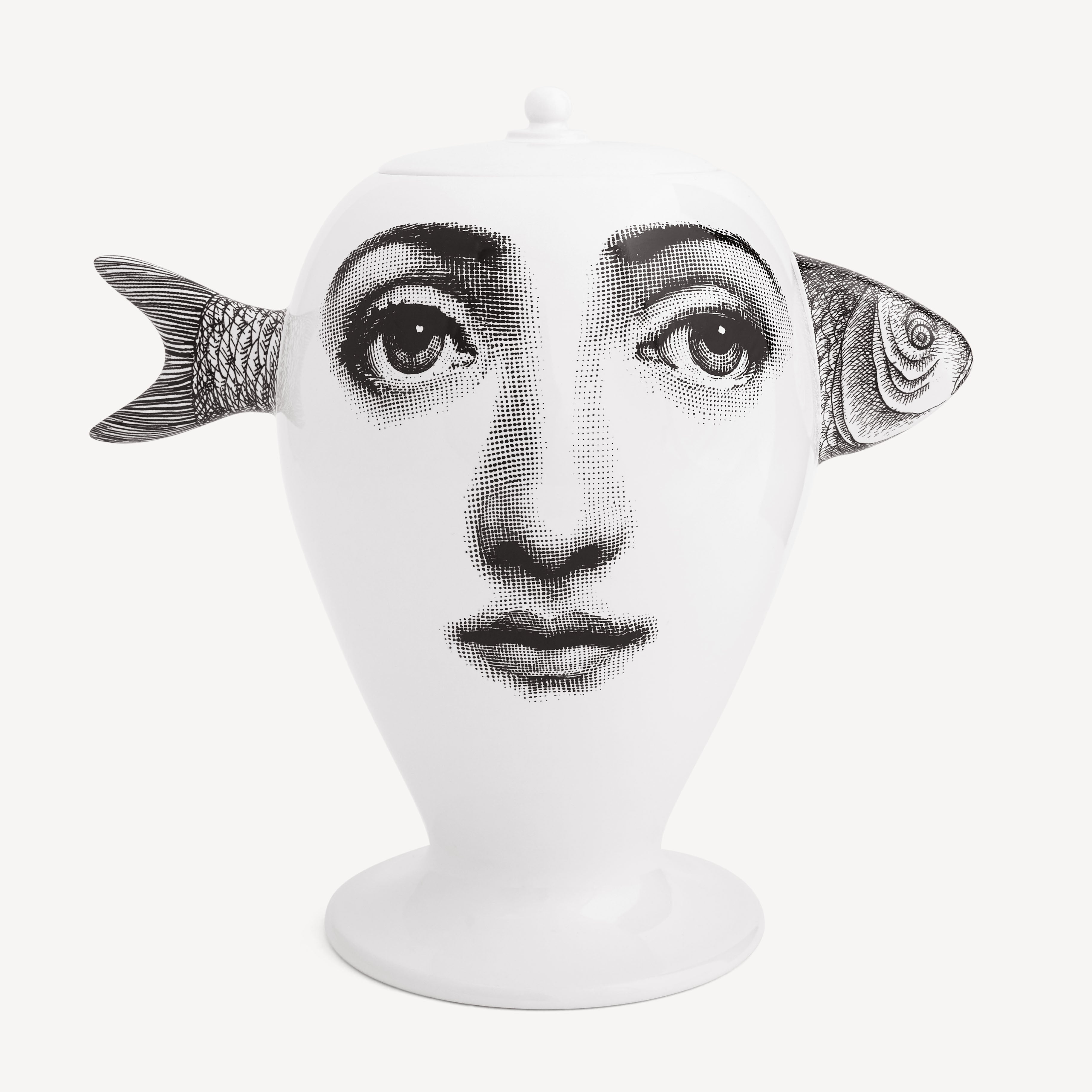 Vase Pesce in White/Black | Fornasetti® – Fornasetti Store