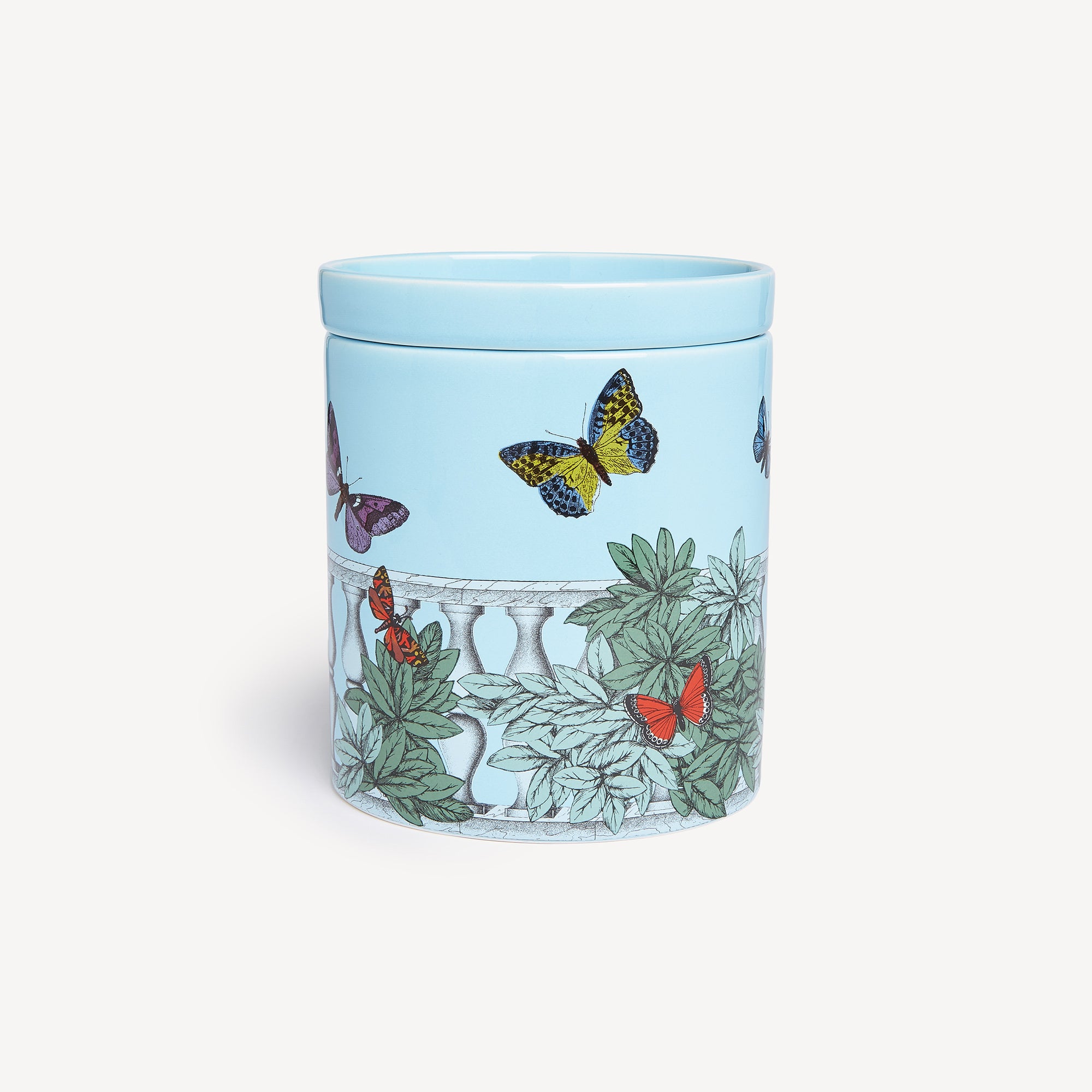 NEL MENTRE Set of three scented Candles - Farfalle e balaustra Décor - Giardino Segreto Fragrance