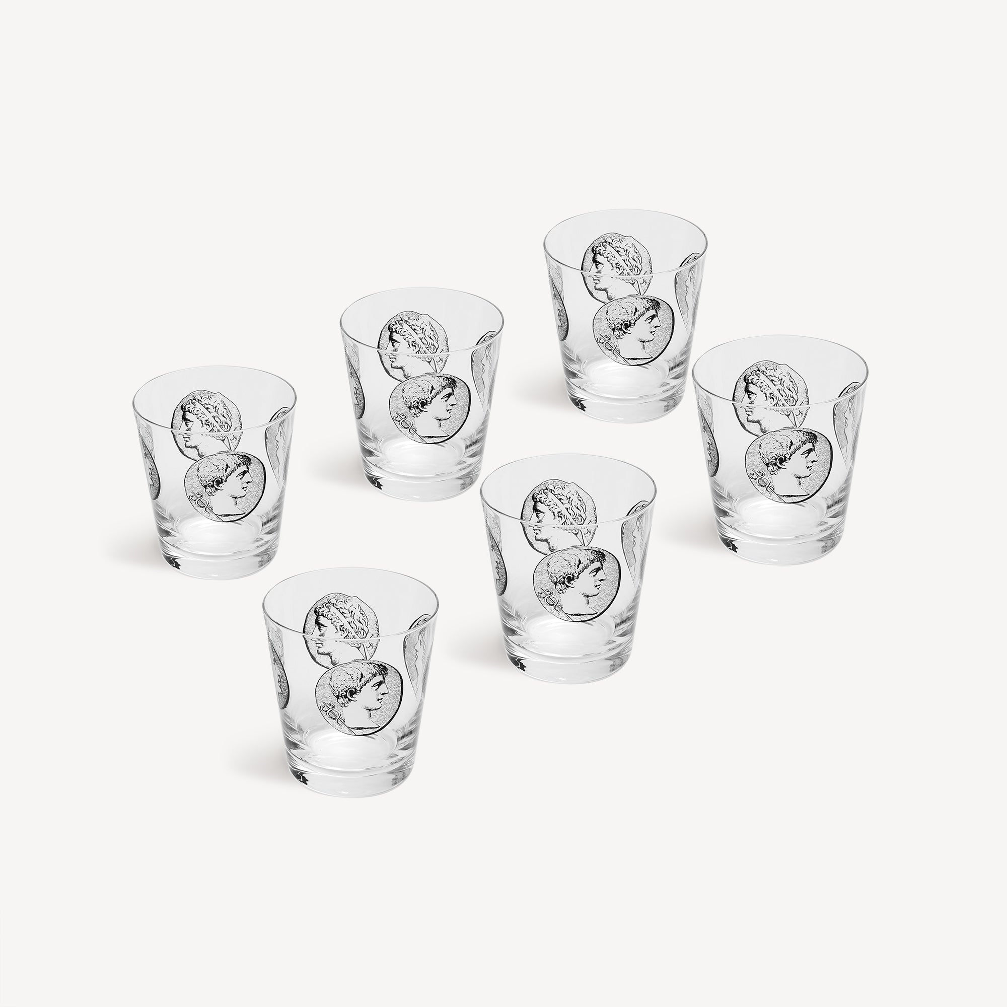 6 Water Glasses Set Cammei