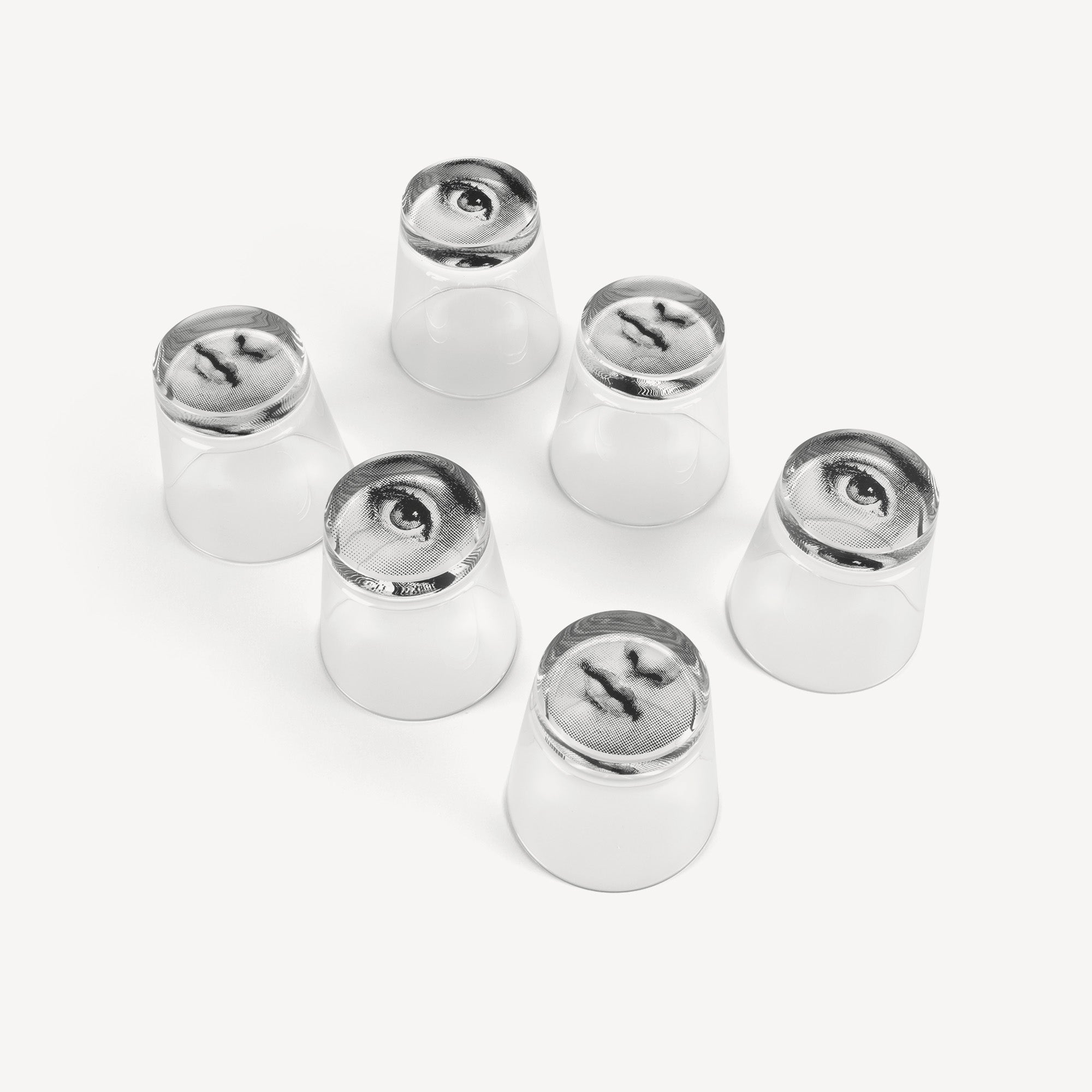6 glasses set Occhio e Bocca