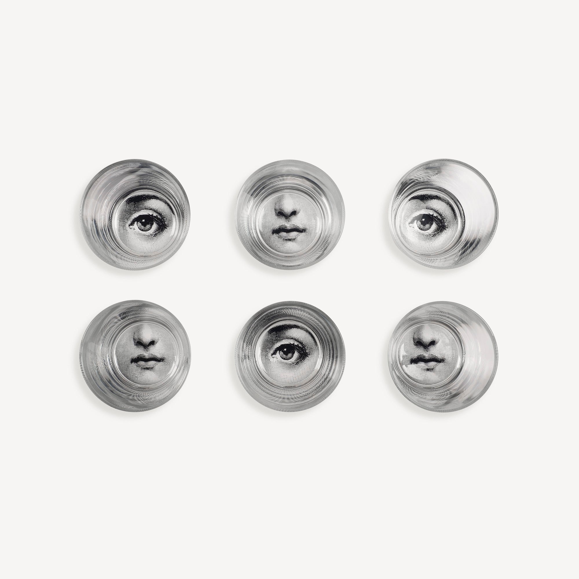 6 glasses set Occhio e Bocca