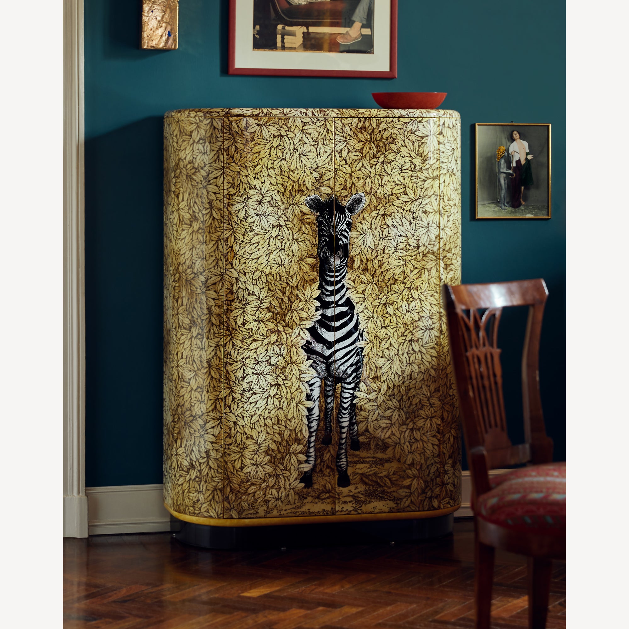Curved cabinet Zebra in Multicolour | Fornasetti® – Fornasetti Store Curved cabinet Zebra in Multicolour | Fornasetti® – Fornasetti Store