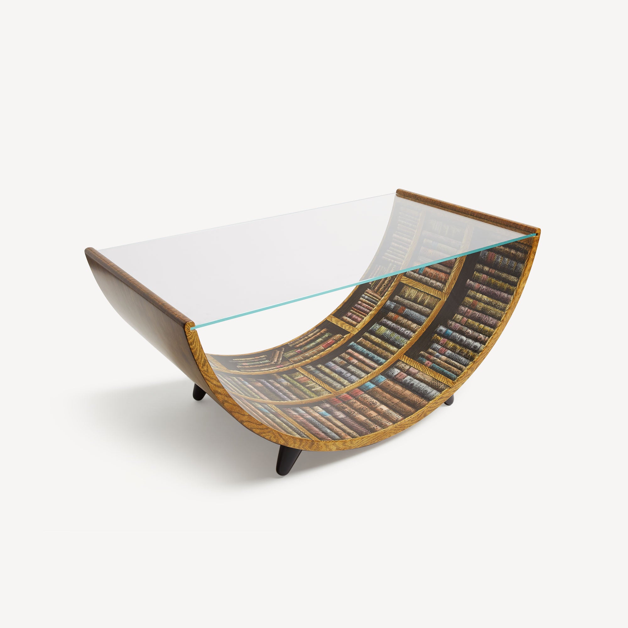 Curved table Libri