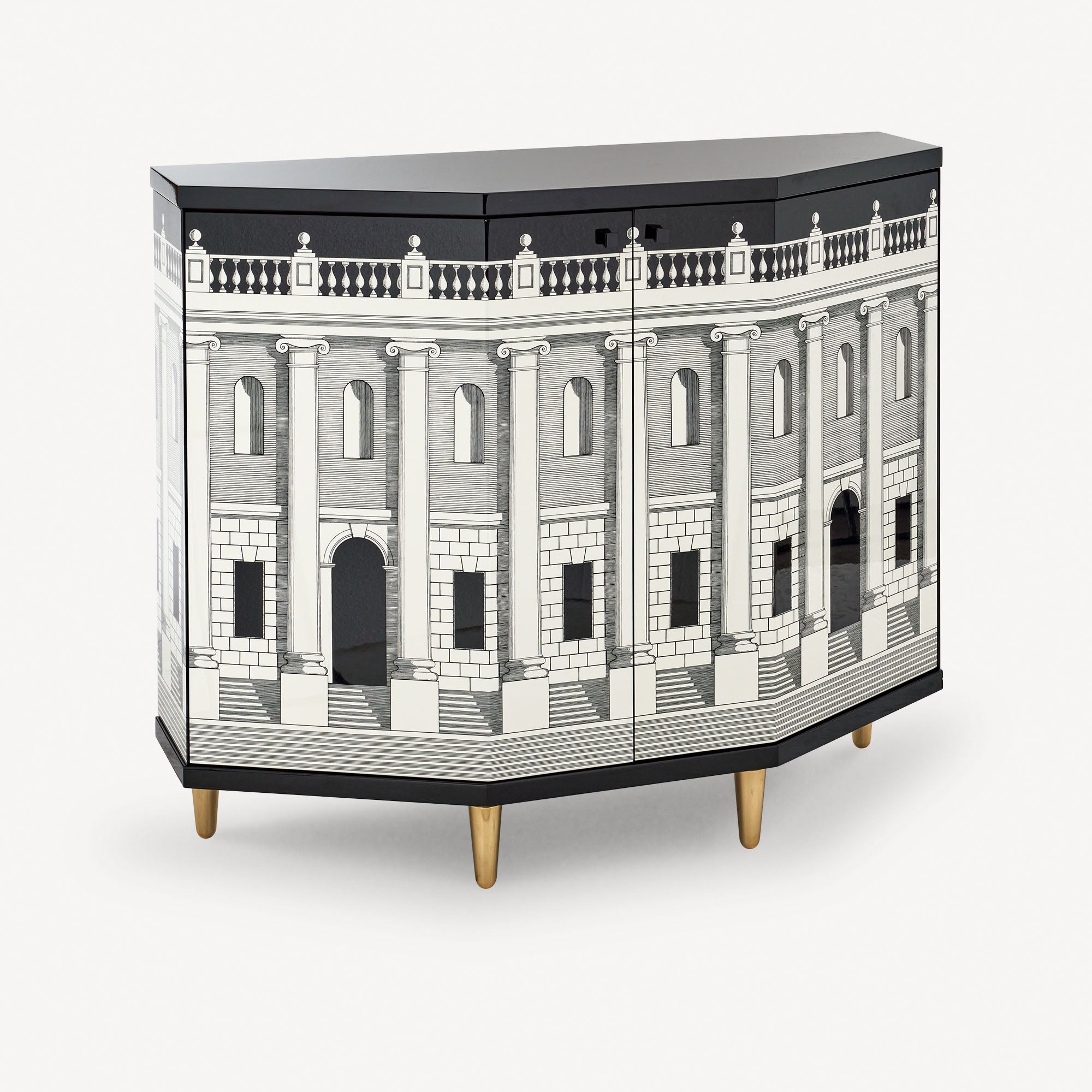 Small cabinet polyhedric Casa con Colonne