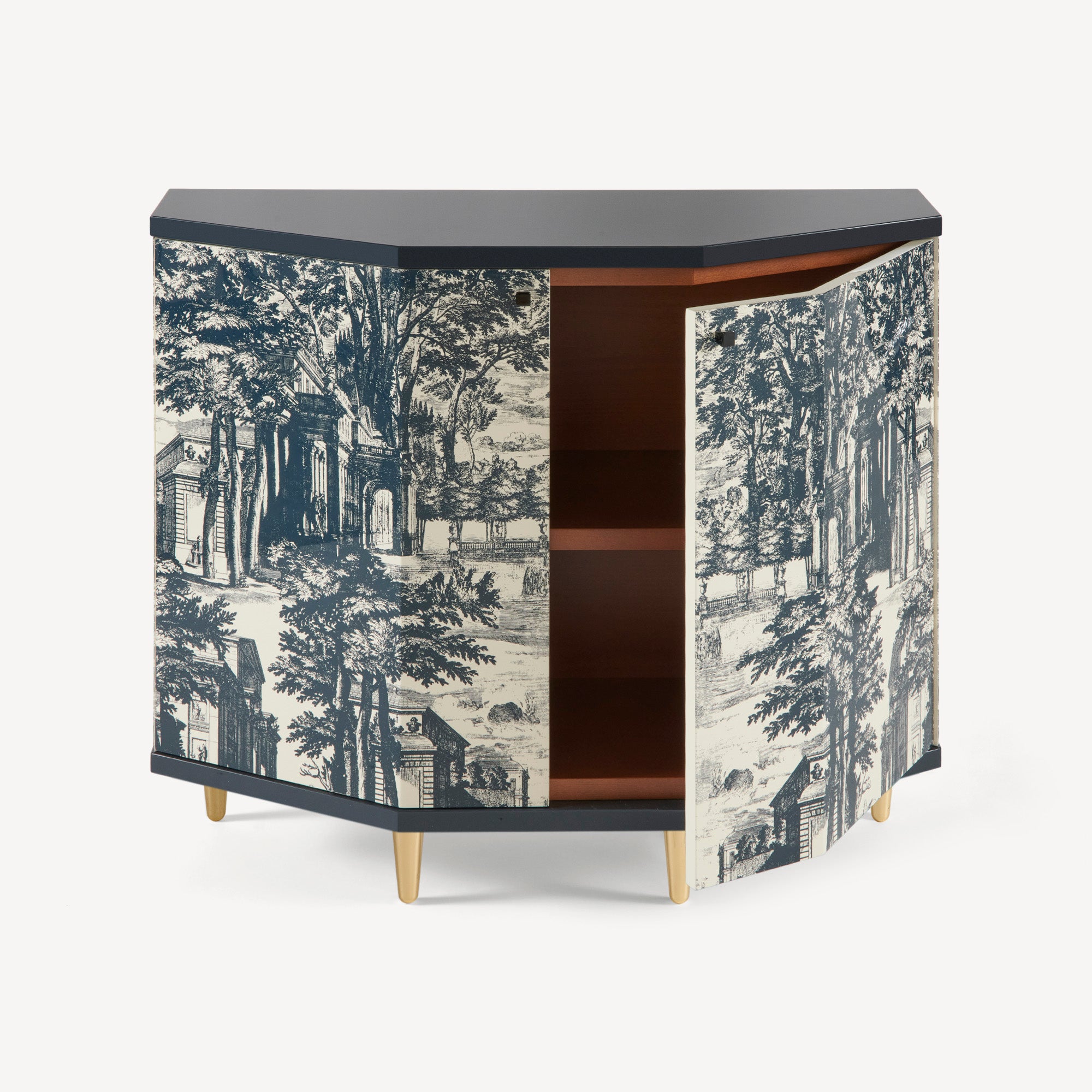 Small cabinet polyhedric Giardino Settecentesco