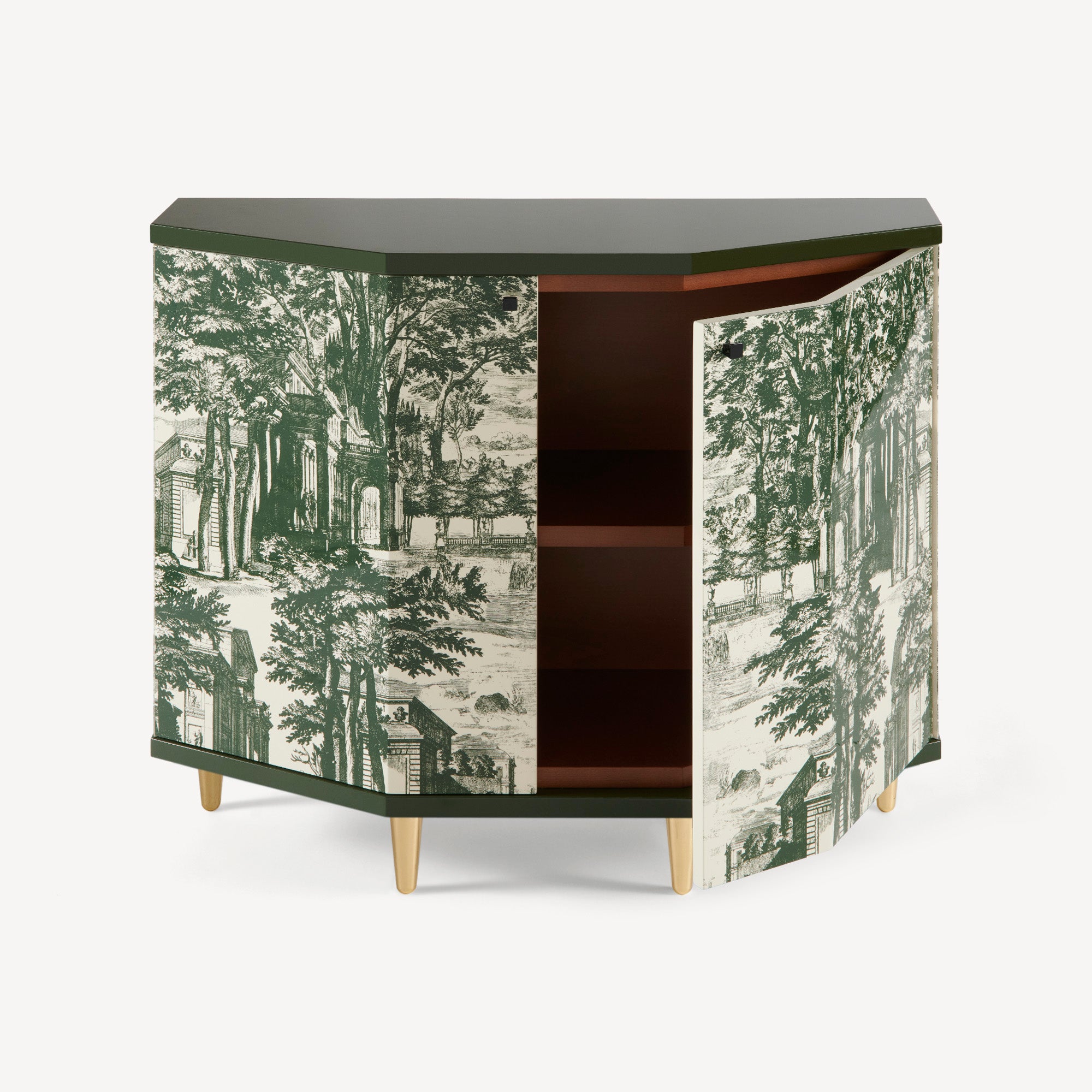 Small cabinet polyhedric Giardino Settecentesco