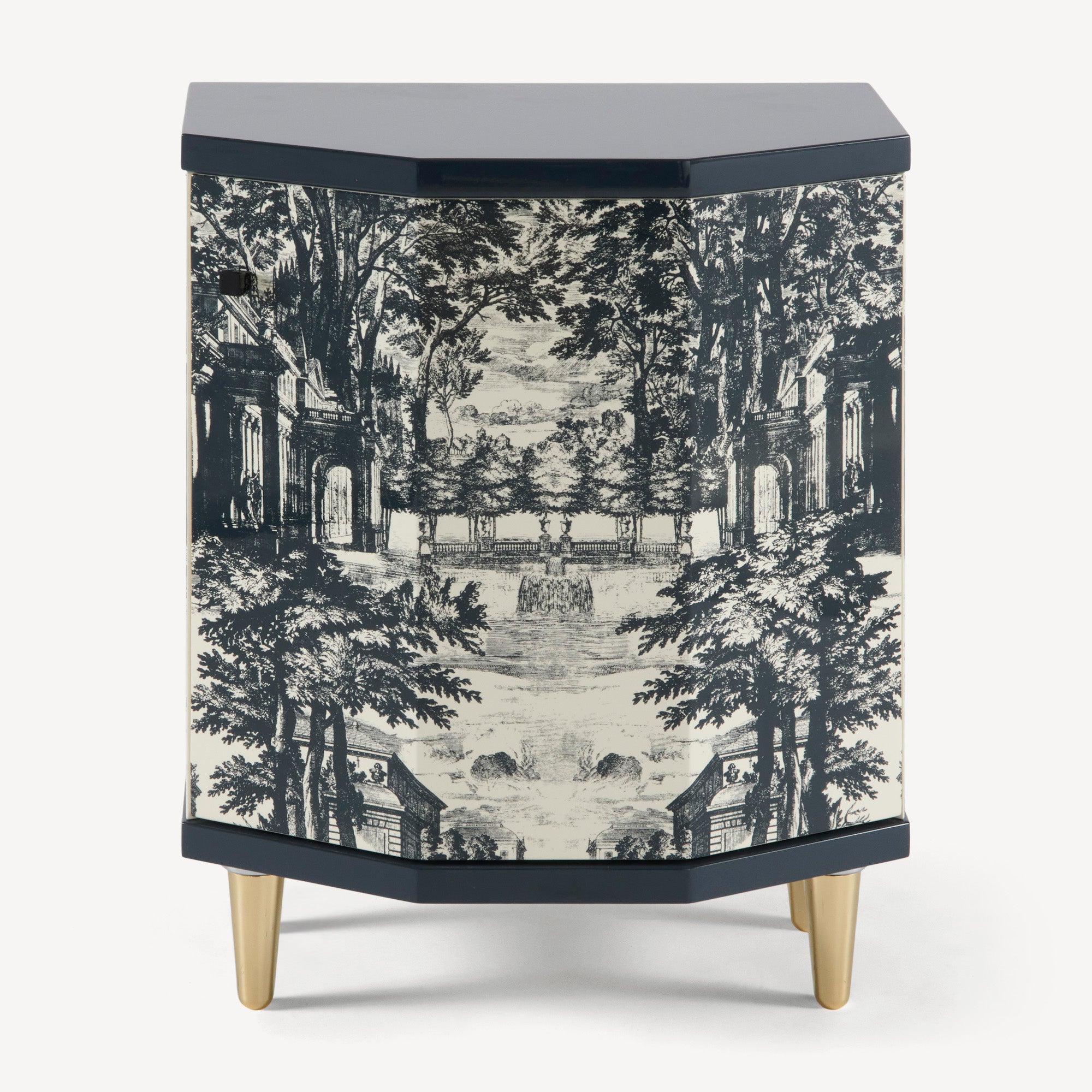 Night stand polyhedric Giardino Settecentesco