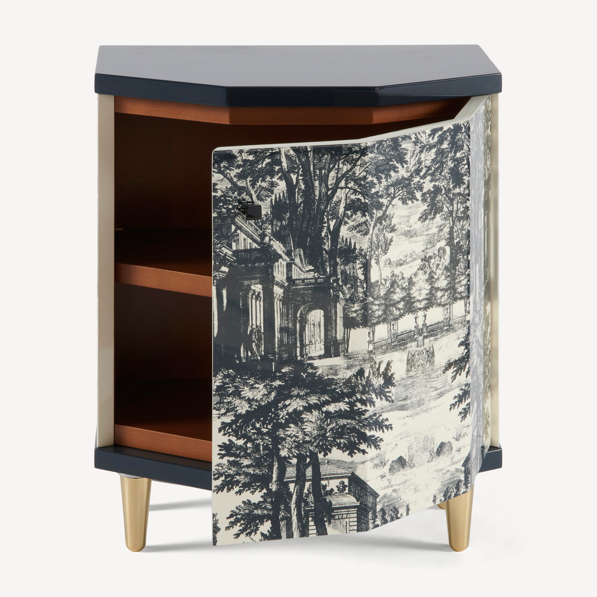 Night stand polyhedric Giardino Settecentesco