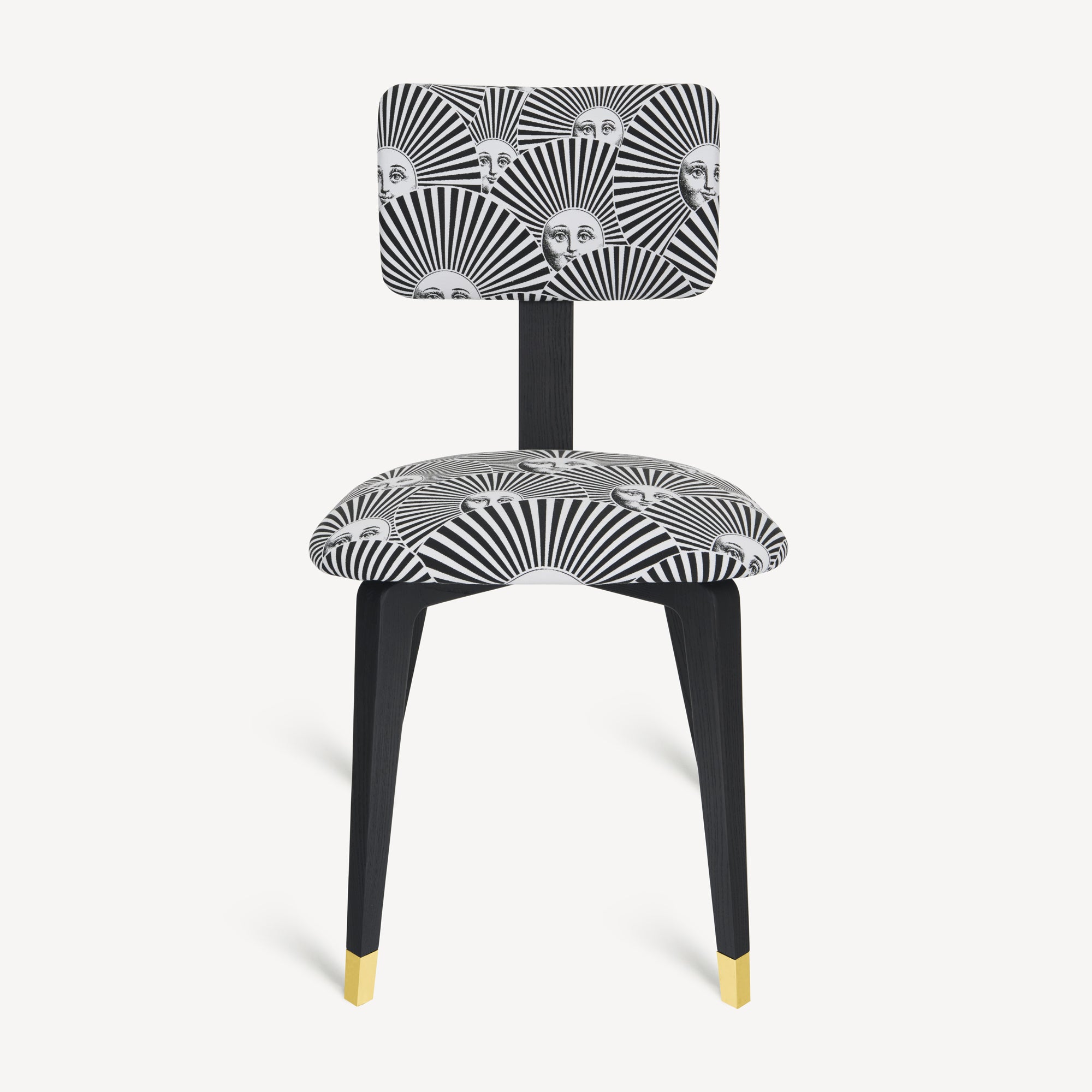 Upholstered chair Soli a ventaglio