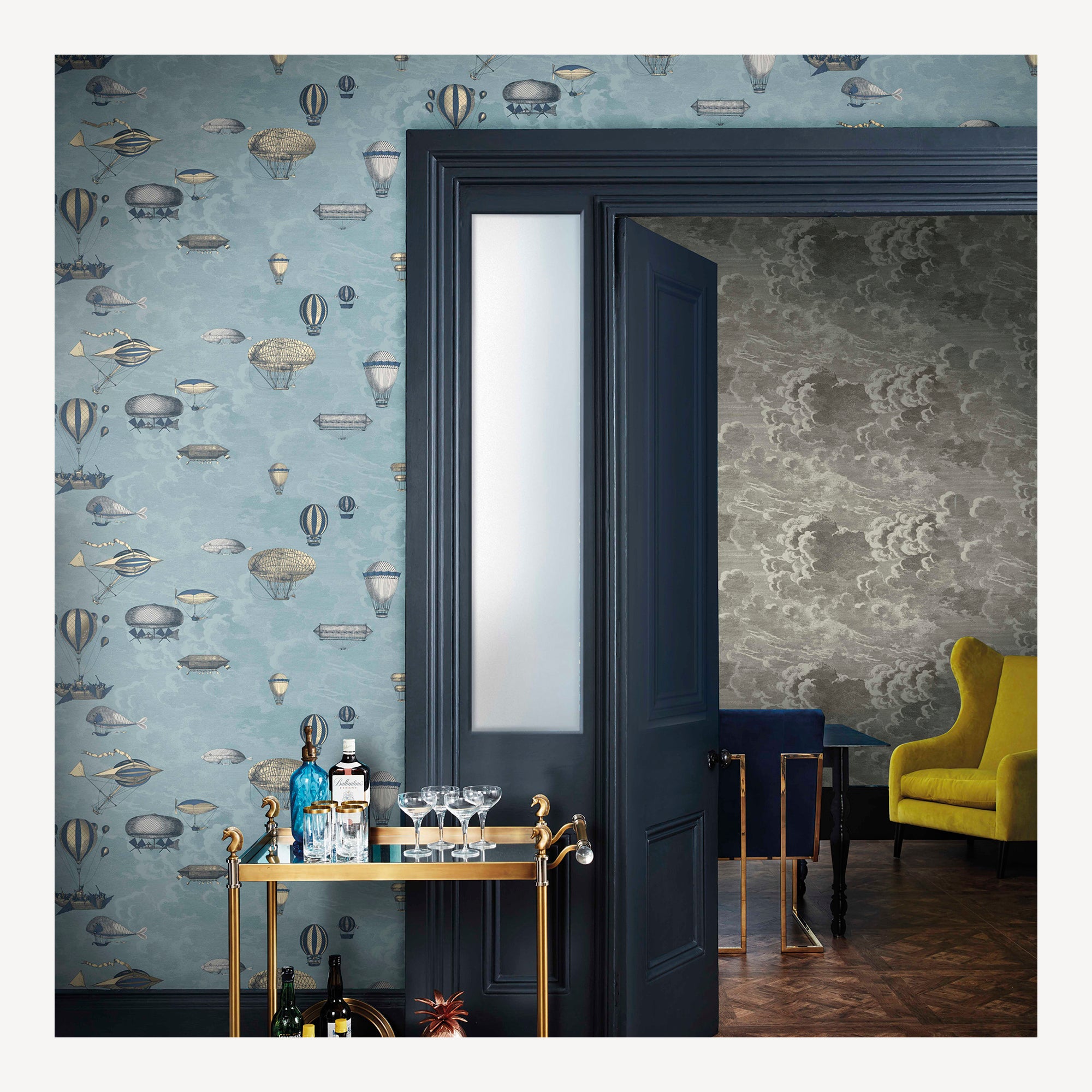 Papier peint Macchine Volanti (lot de 2 rouleaux)