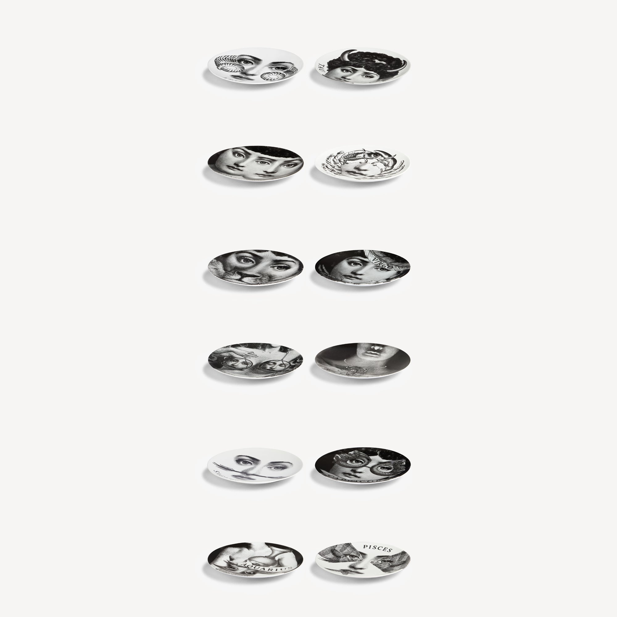 Set 12 Piatti Zodiaco - Tema e Variazioni