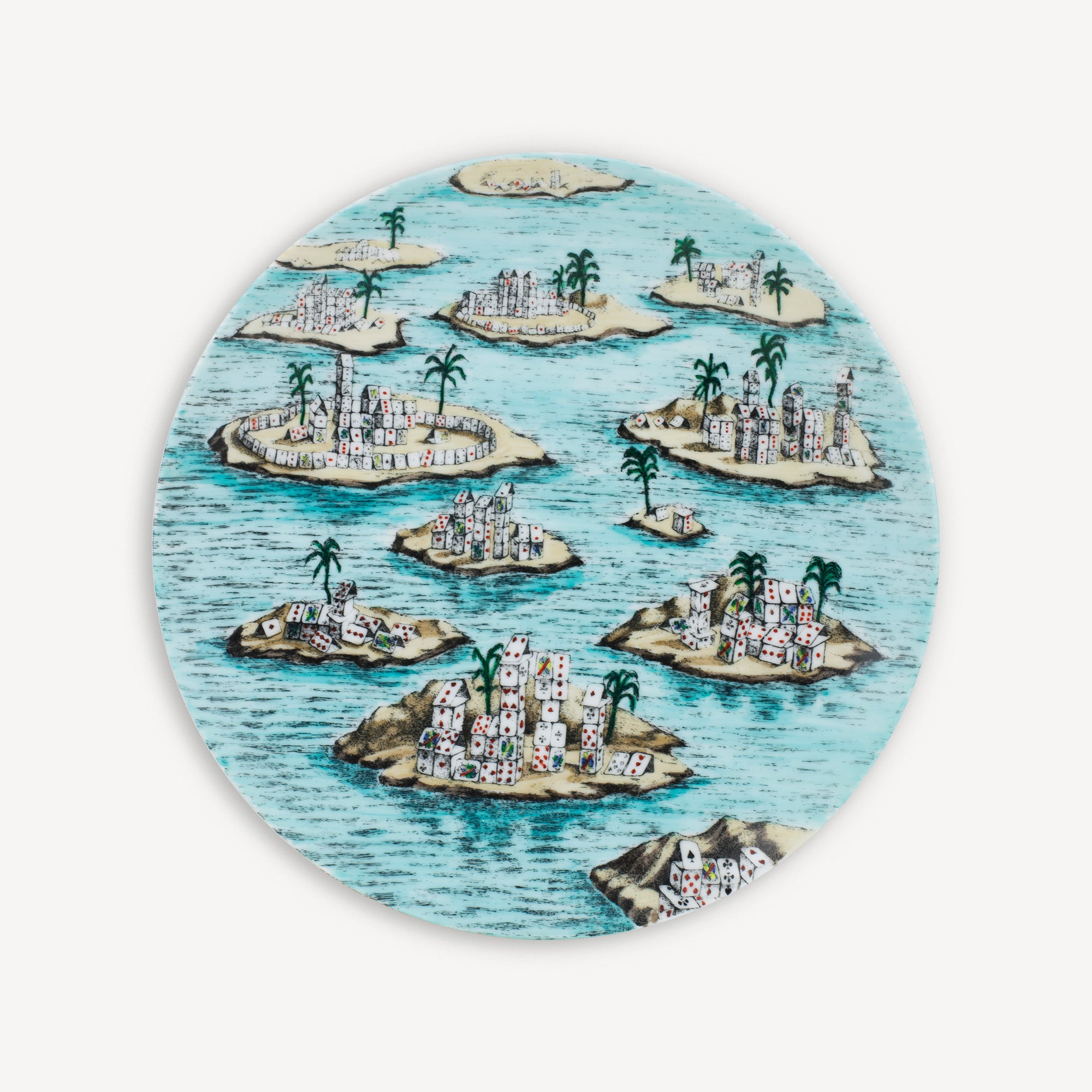 Set 12 Plates Città di Carte