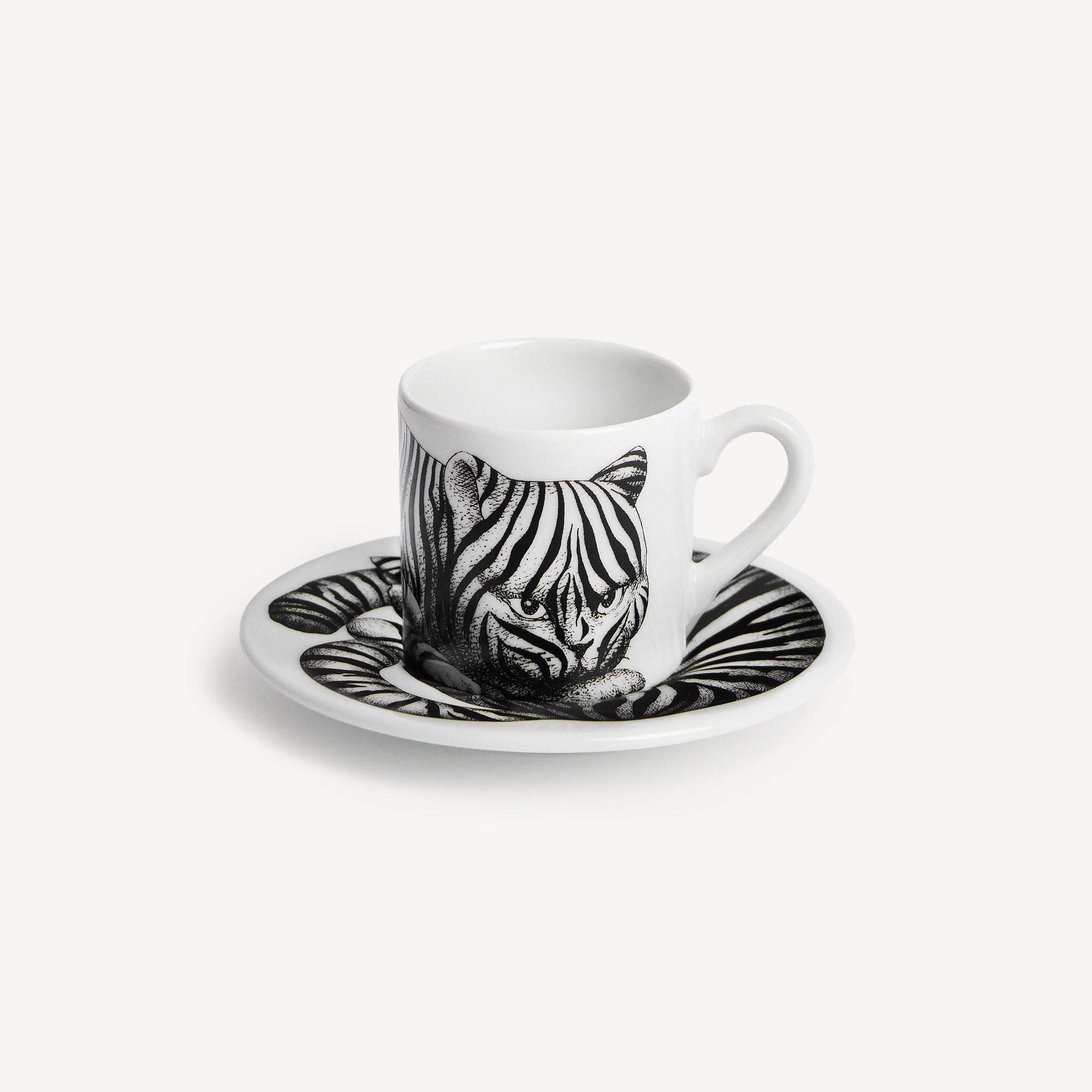 Coffee cup High Fidelity Leopardato black/white