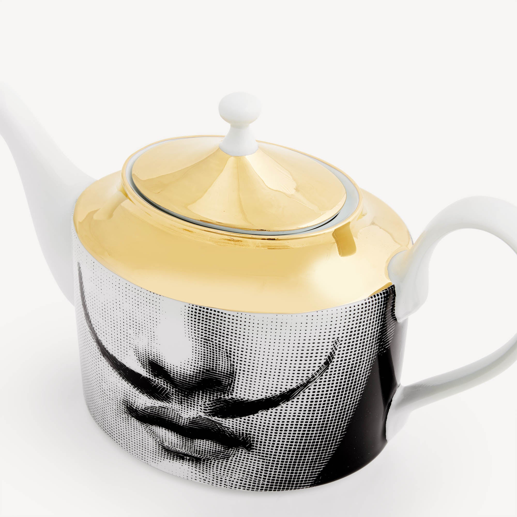 Teapot Tema e Variazioni n.21 in White/Black/Gold | Fornasetti