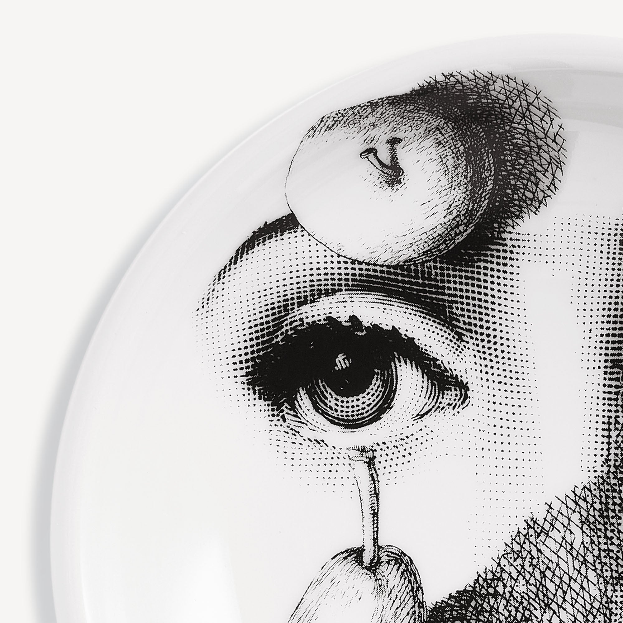 Ashtray Tema e Variazioni n.218 in White/Black | Fornasetti
