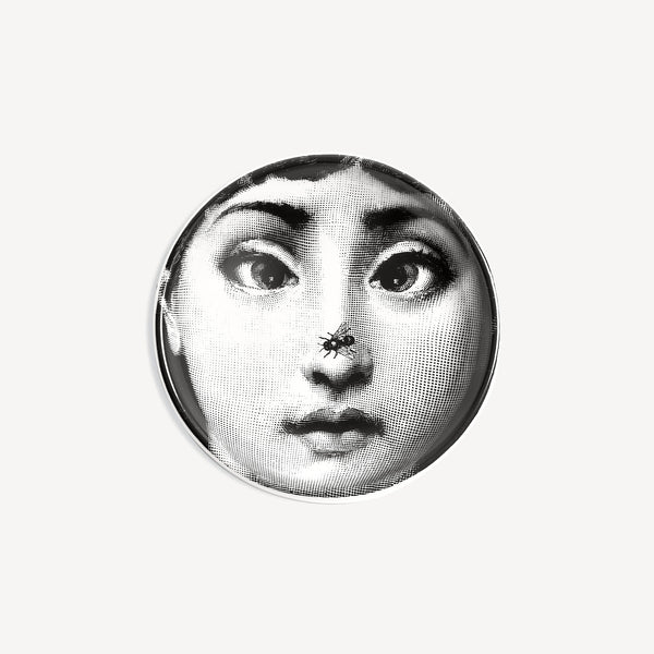 Round ashtray Tema e Variazioni n.363 in White/Black | Fornasetti