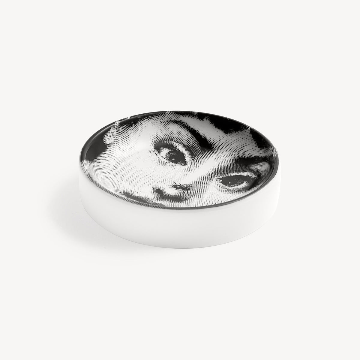 Round ashtray Tema e Variazioni n.363 in White/Black | Fornasetti ...