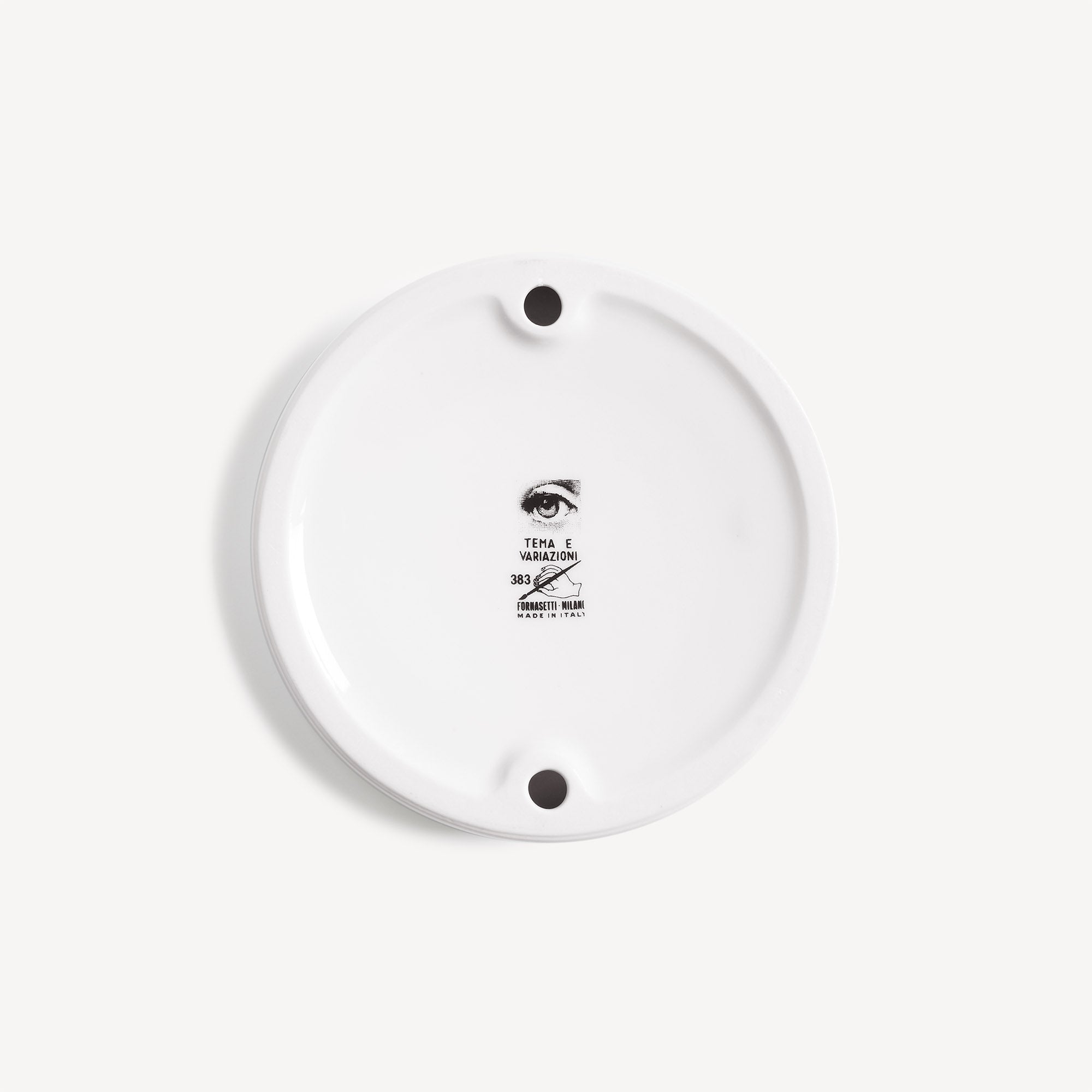 Ashtray Tema e Variazioni n.383 in White/Black | Fornasetti