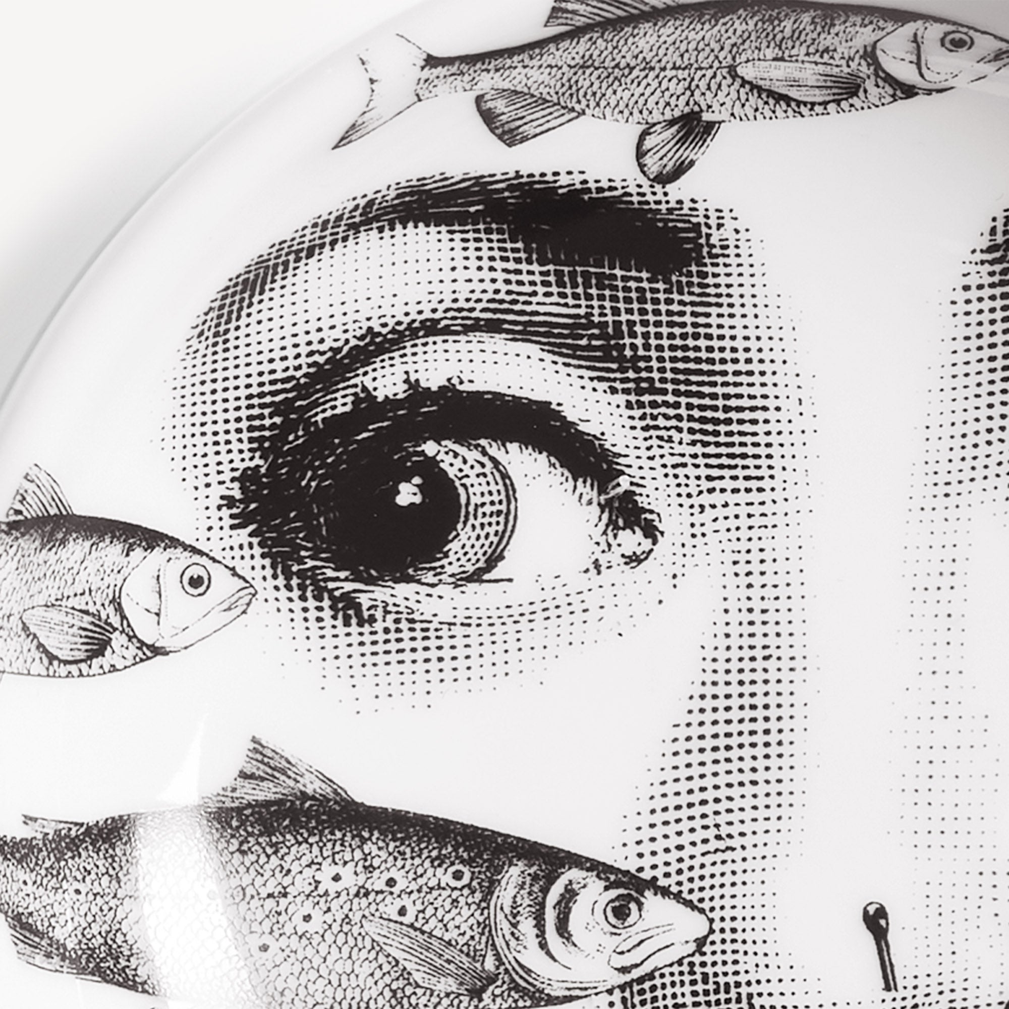 Ashtray Tema e Variazioni n.392 in White/Black | Fornasetti