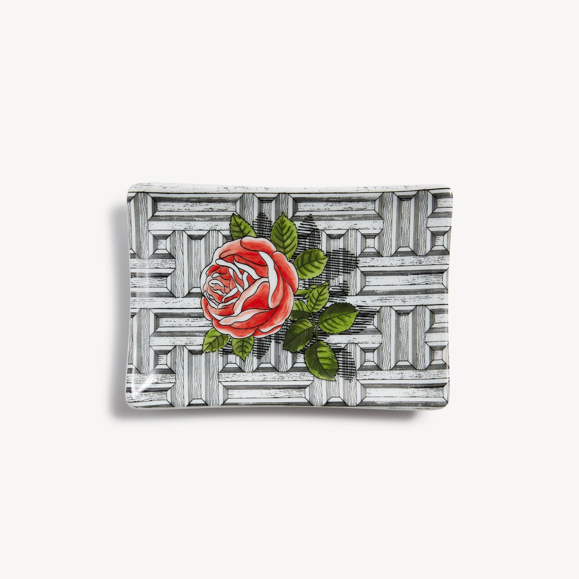 Rectangular Ashtray Musciarabia con rose