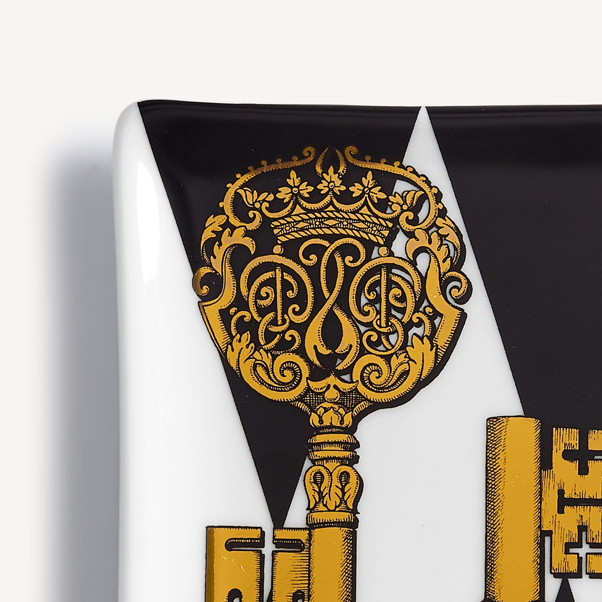 Posacenere rettangolare Chiavi e Rombi