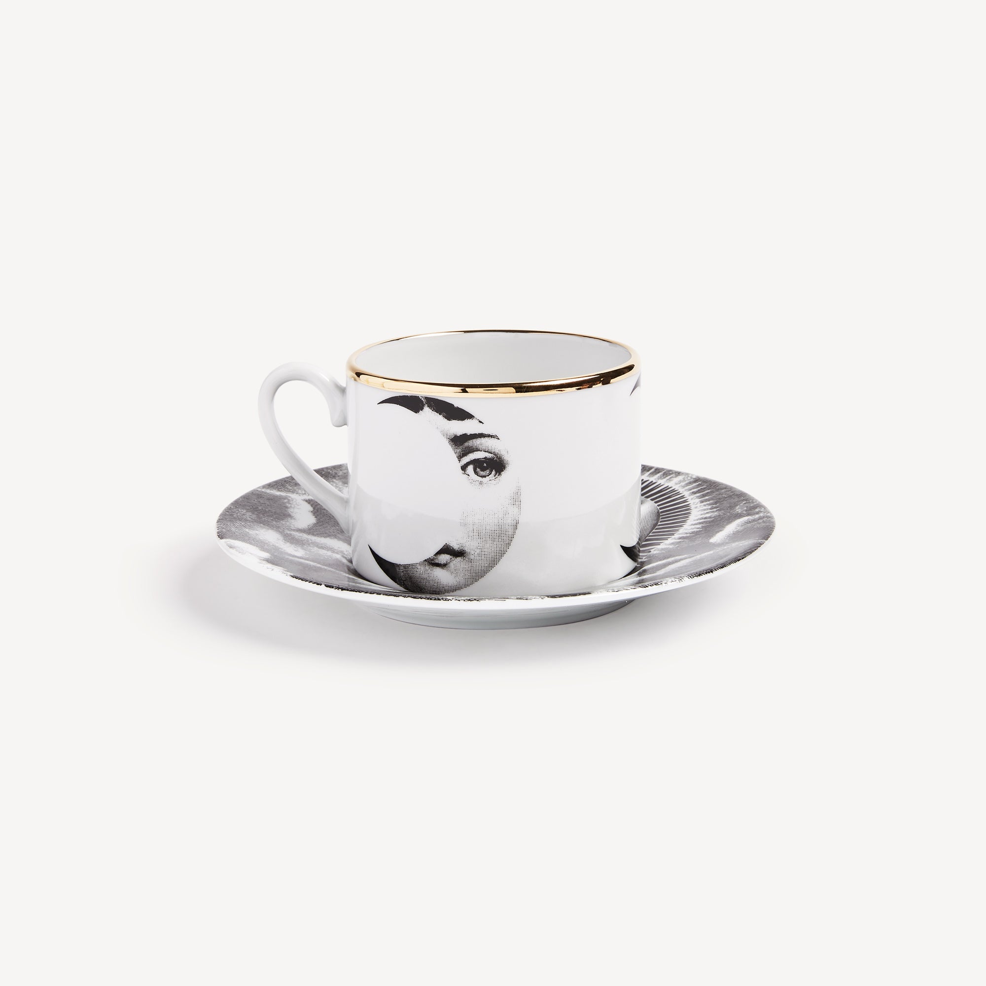 Fornasetti Strumenti Musicali カップ&ソーサー Fornasetti & Rosenthal CITTA D'ITALIA Espresso cup - saucer ROMA