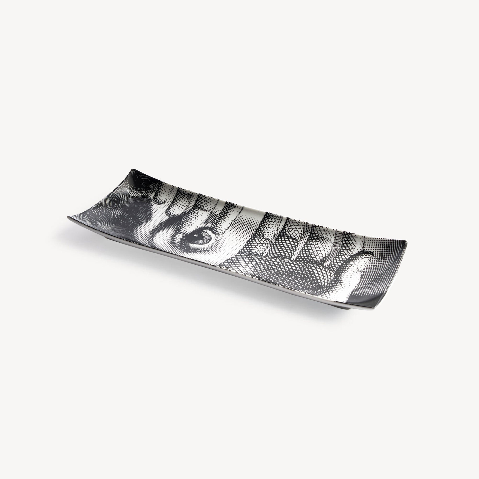 Tray Tema e Variazioni n.154 in White/Black | Fornasetti