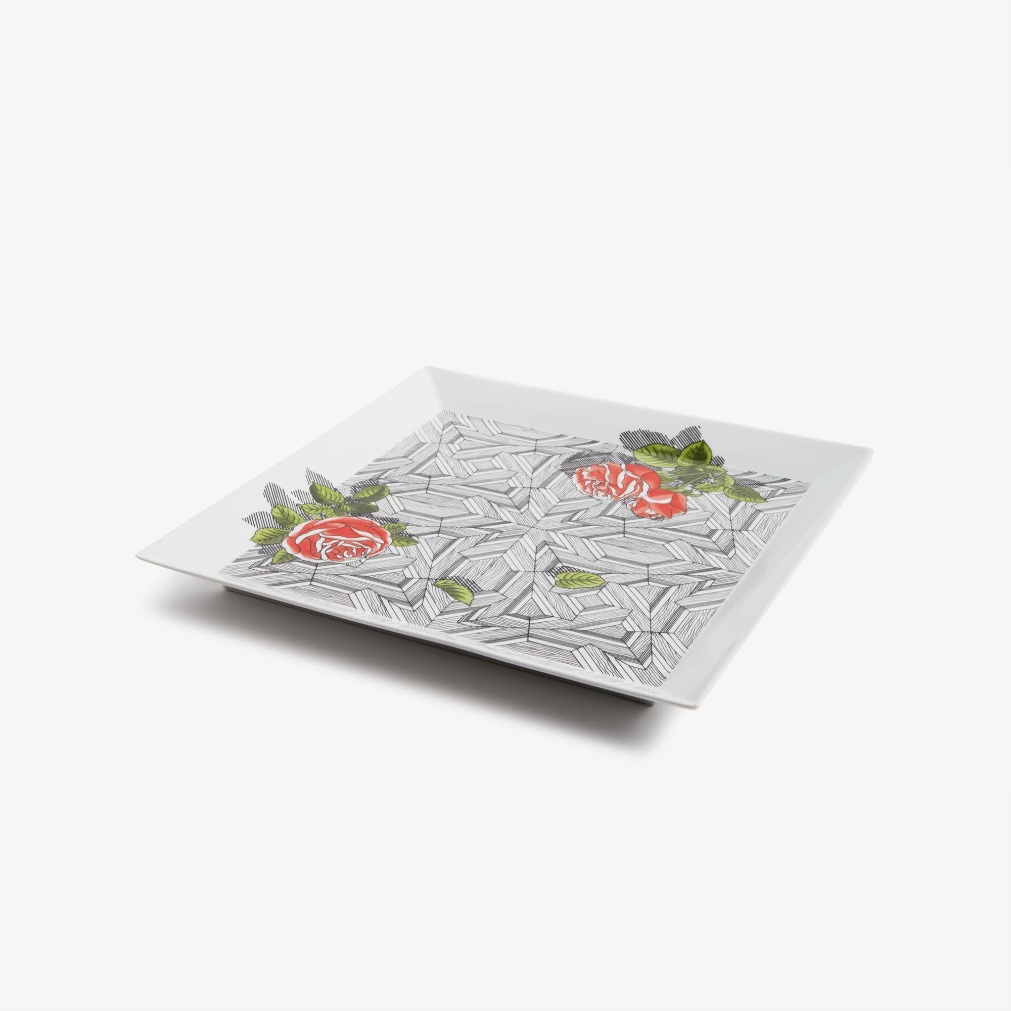 Square Tray  Musciarabia con rose
