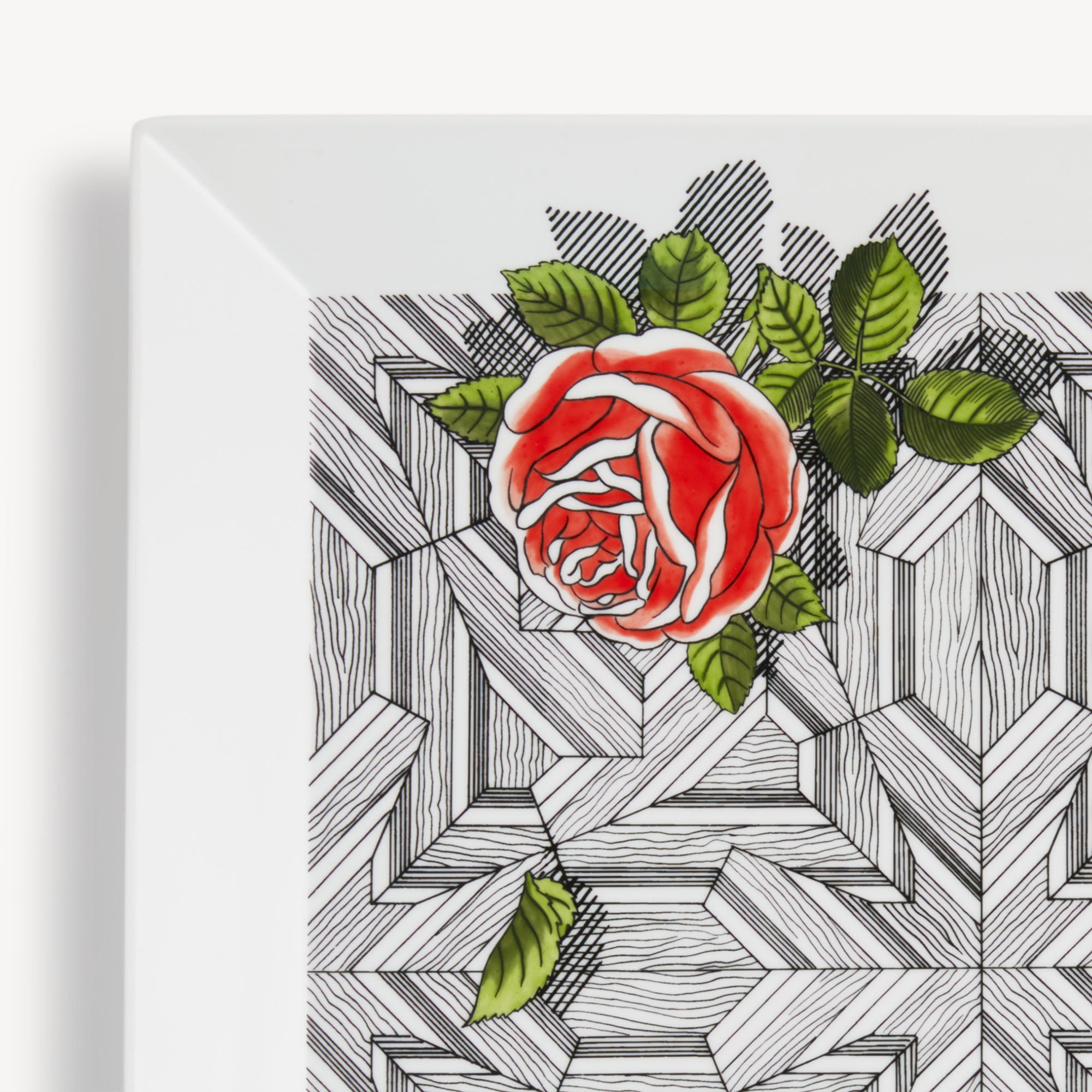 Square Tray  Musciarabia con rose