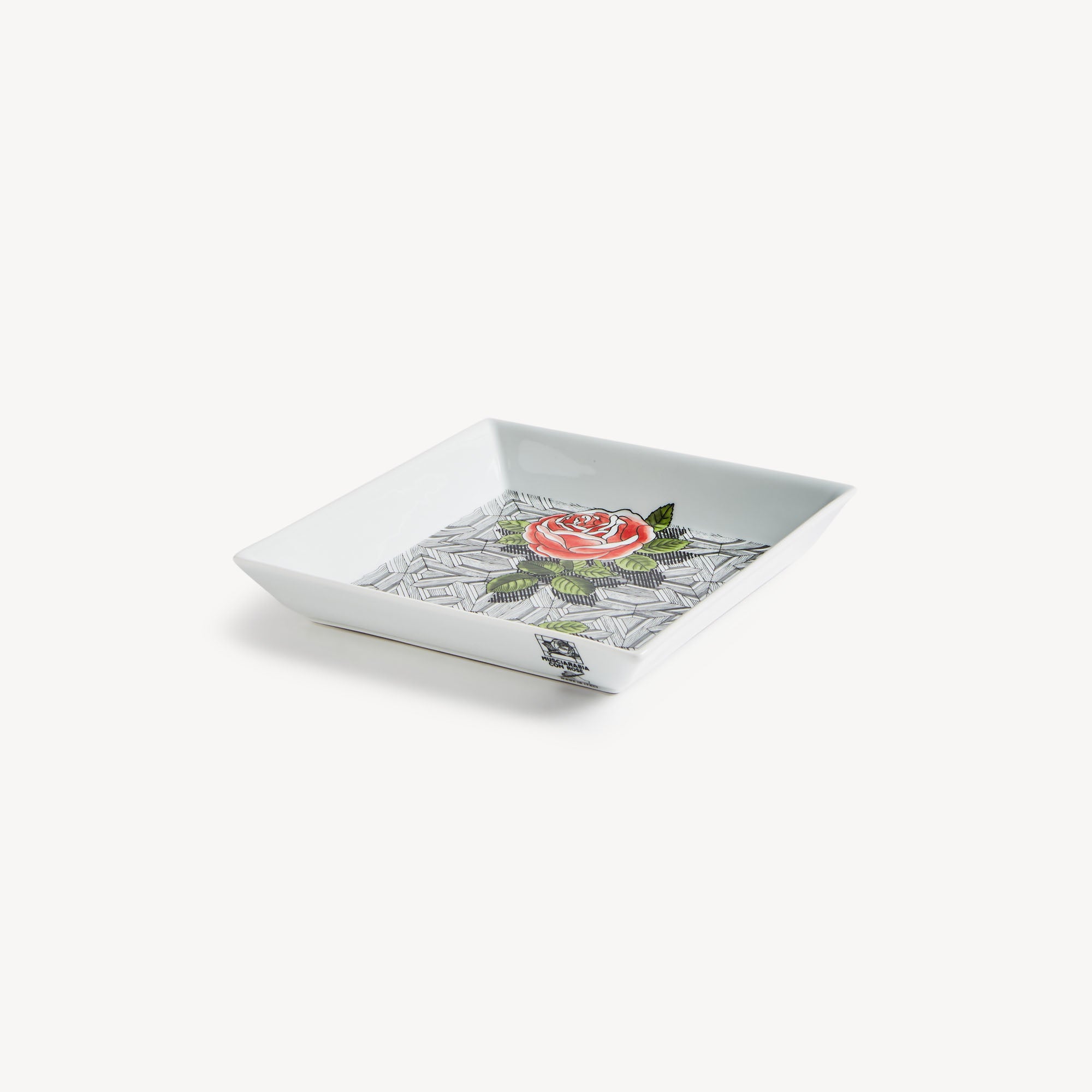 Vide-poche quadrato Musciarabia con rose