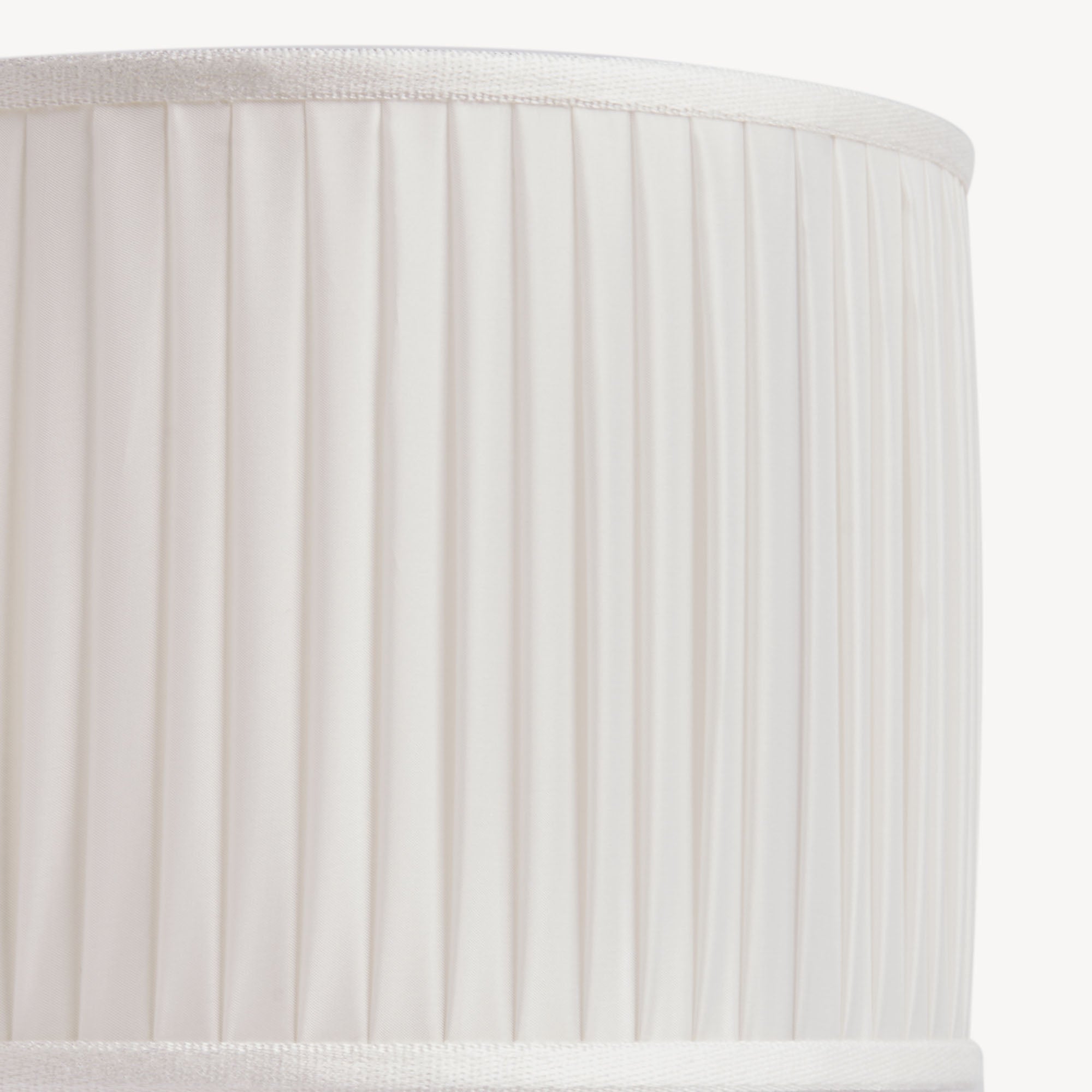 Paralume semicilindrico plissè base lampada piccola